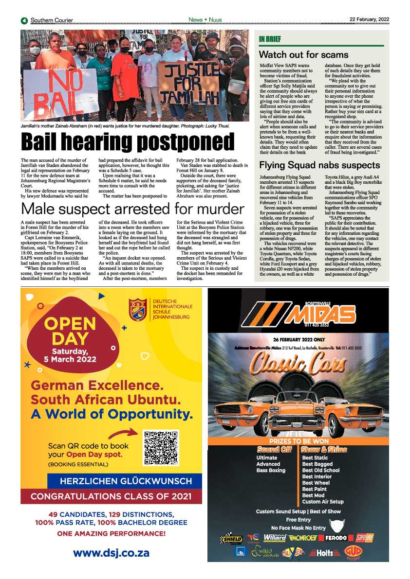 Southern Courier 22 February 2022 page 6