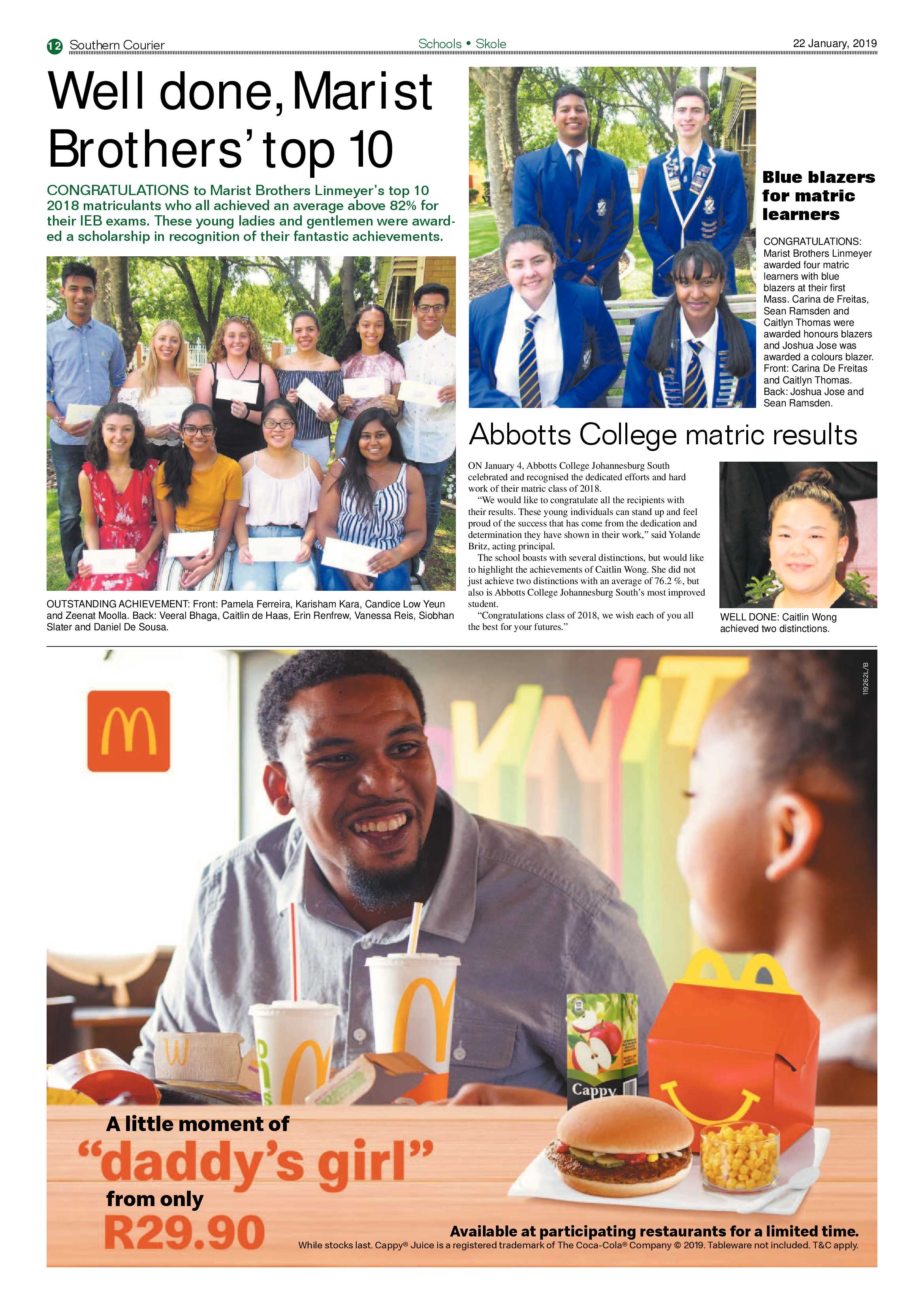 Southern Courier 22 January 2019 page 12