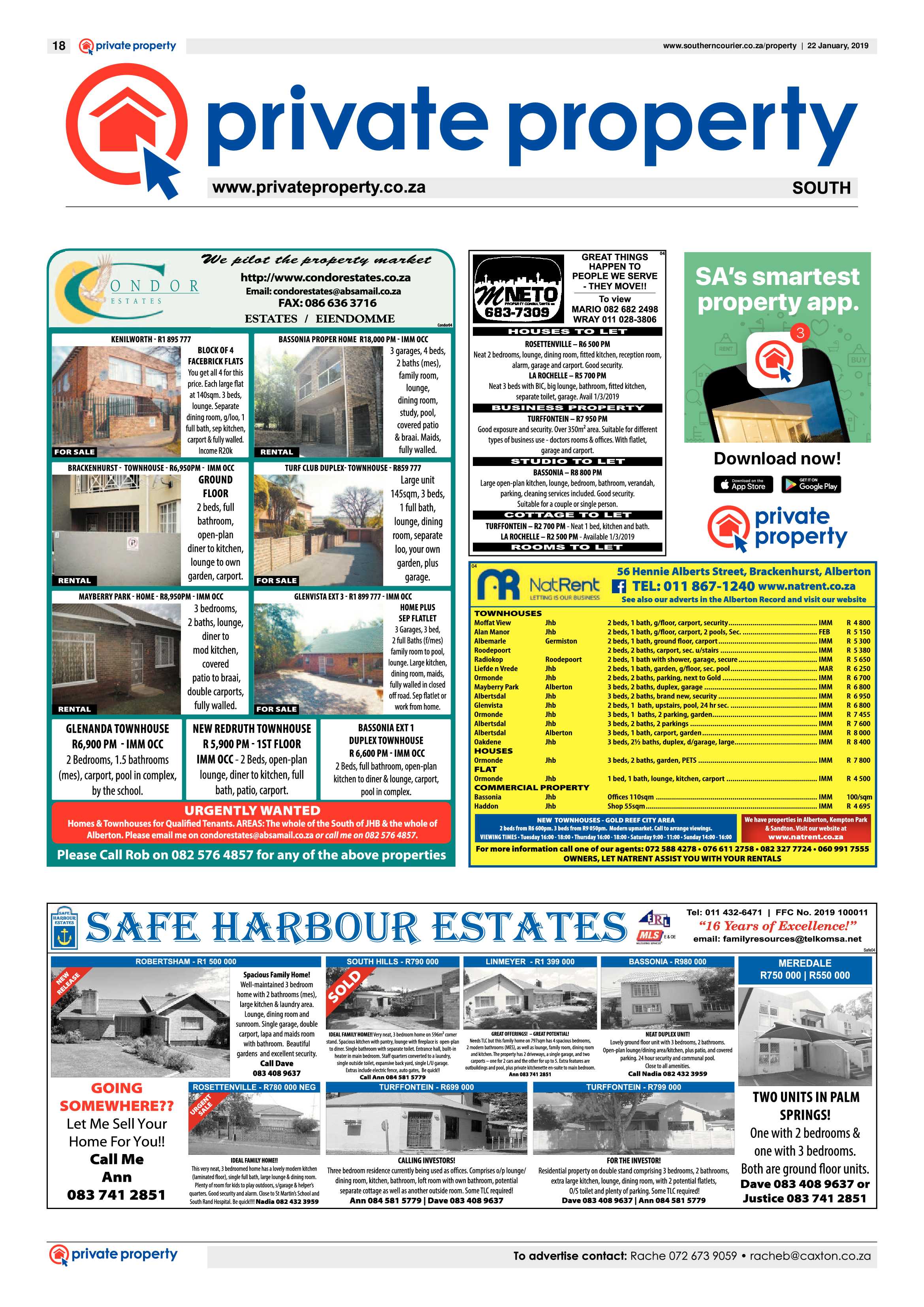 Southern Courier 22 January 2019 page 18