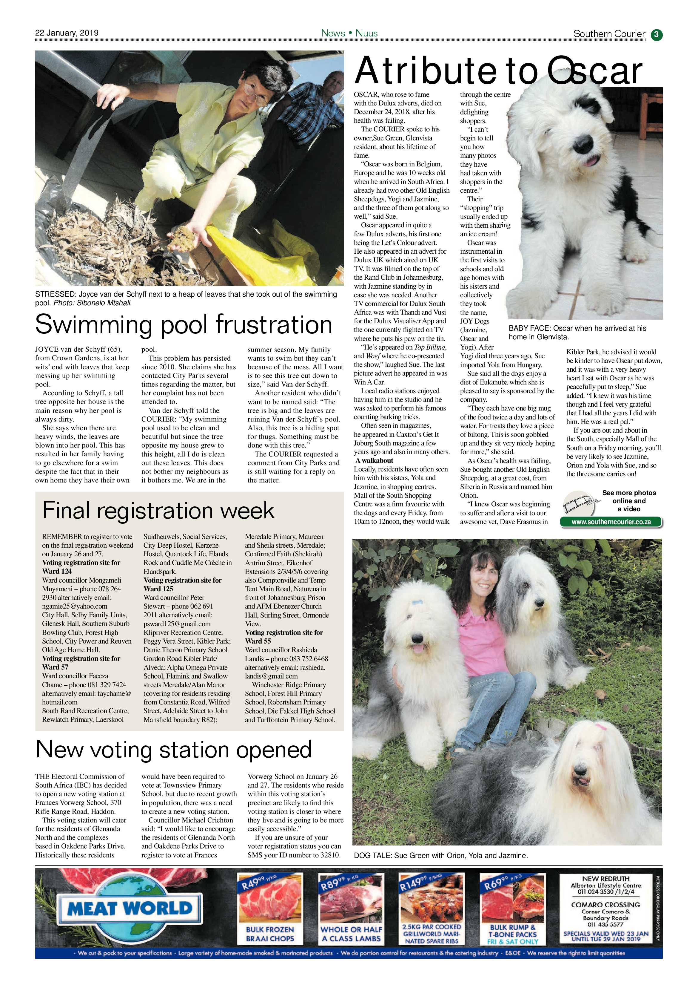 Southern Courier 22 January 2019 page 3