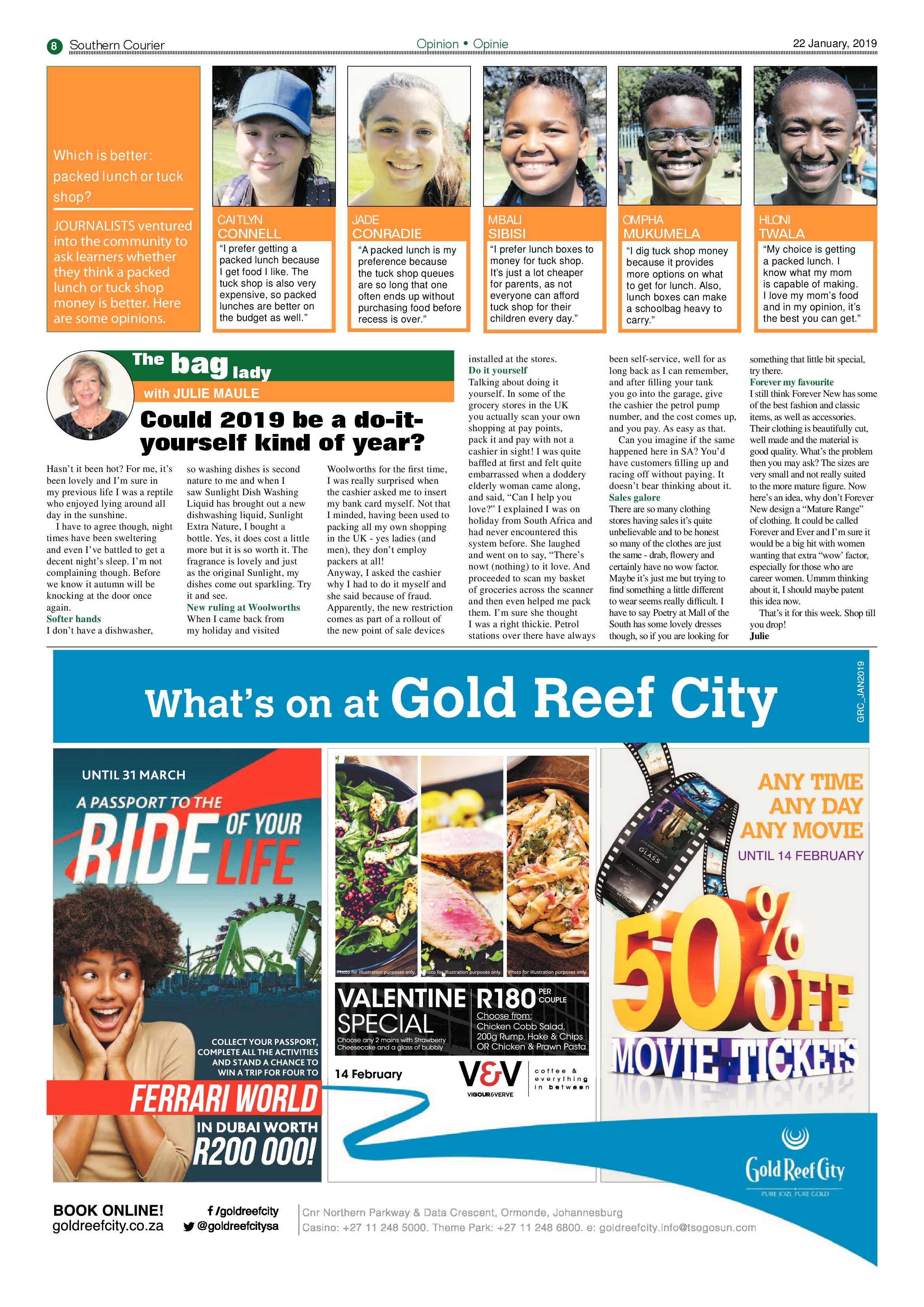 Southern Courier 22 January 2019 page 8