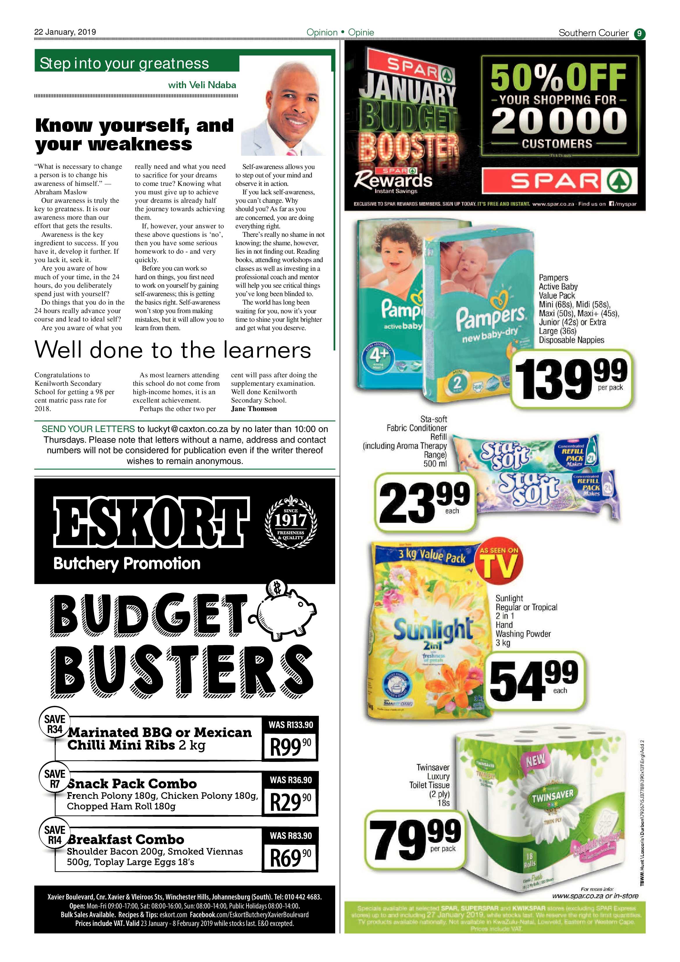 Southern Courier 22 January 2019 page 9