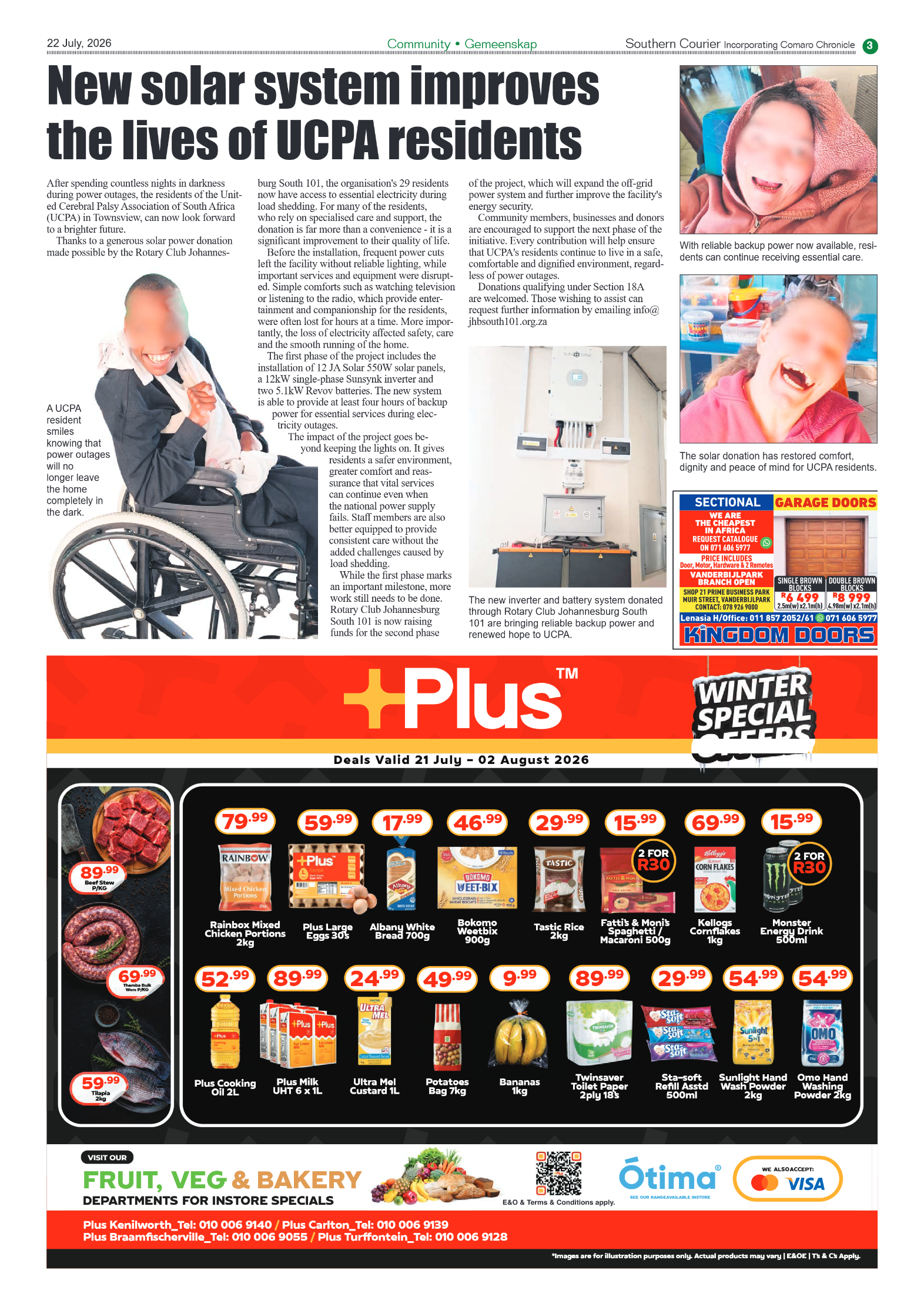 Southern Courier 22 July 2026 page 3