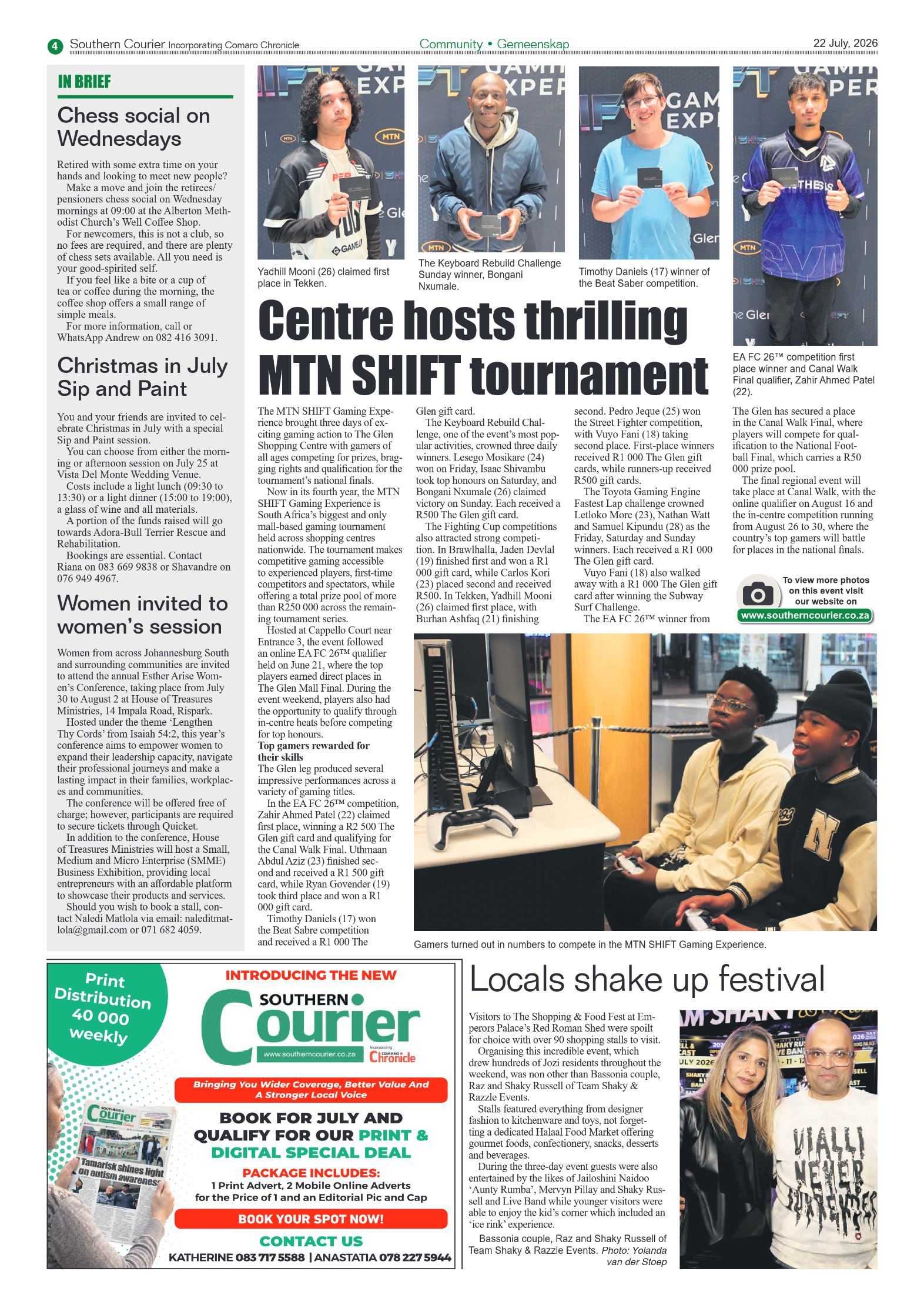 Southern Courier 22 July 2026 page 4