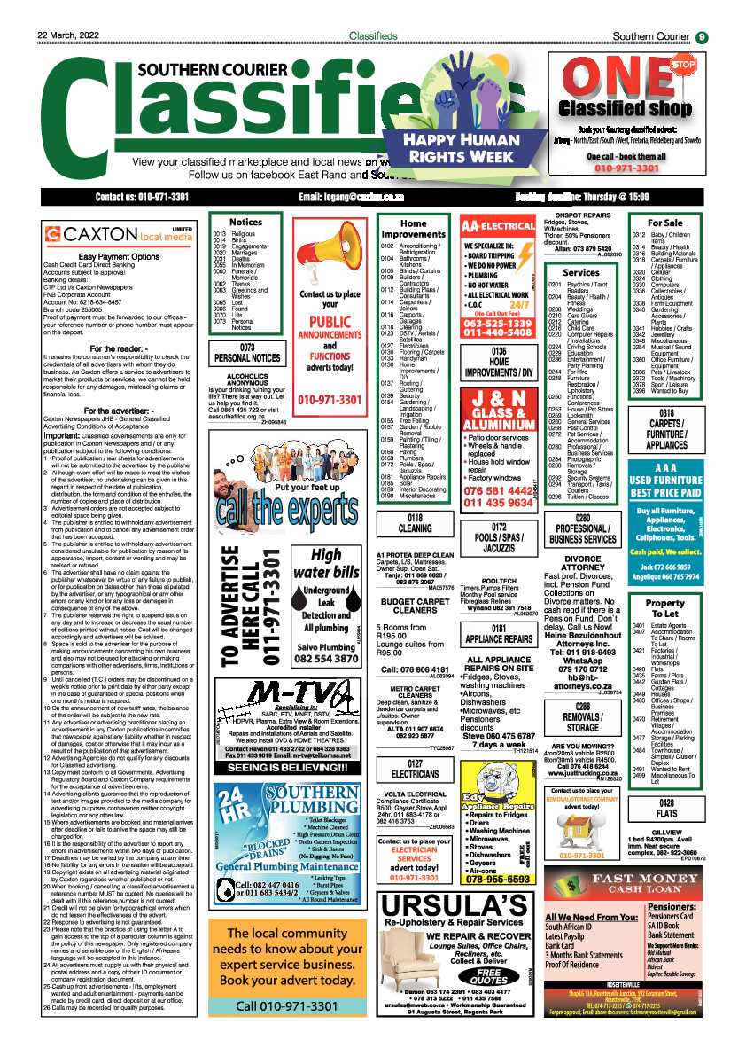 Southern Courier 22 March 2022 page 11