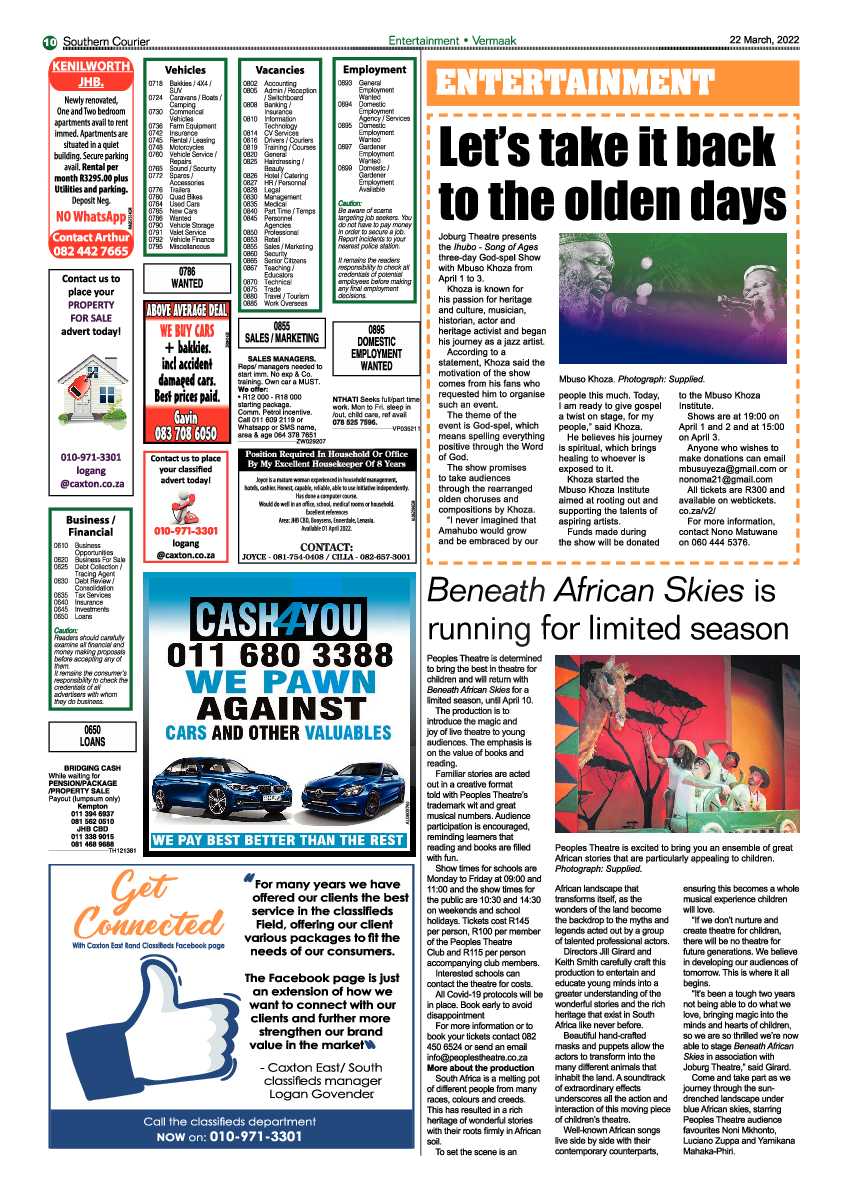 Southern Courier 22 March 2022 page 12