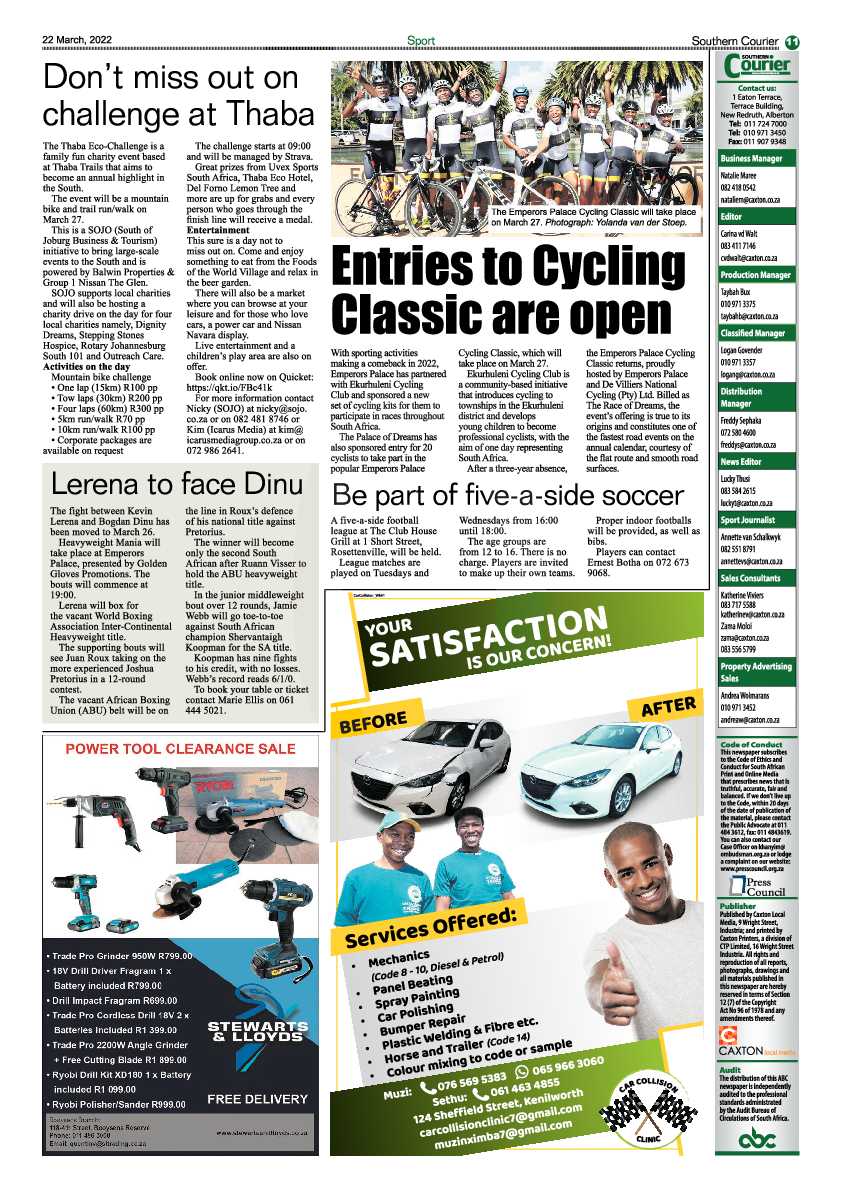Southern Courier 22 March 2022 page 13
