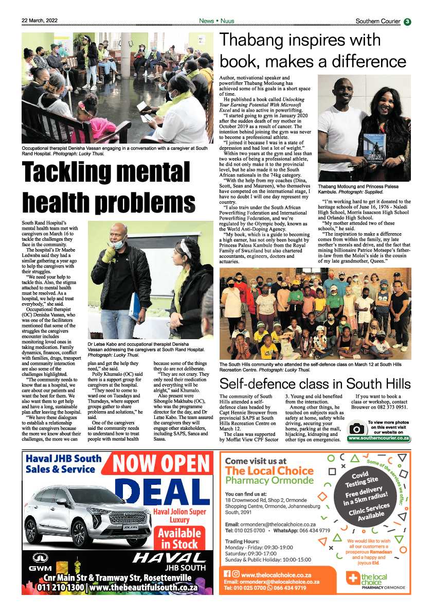 Southern Courier 22 March 2022 page 5
