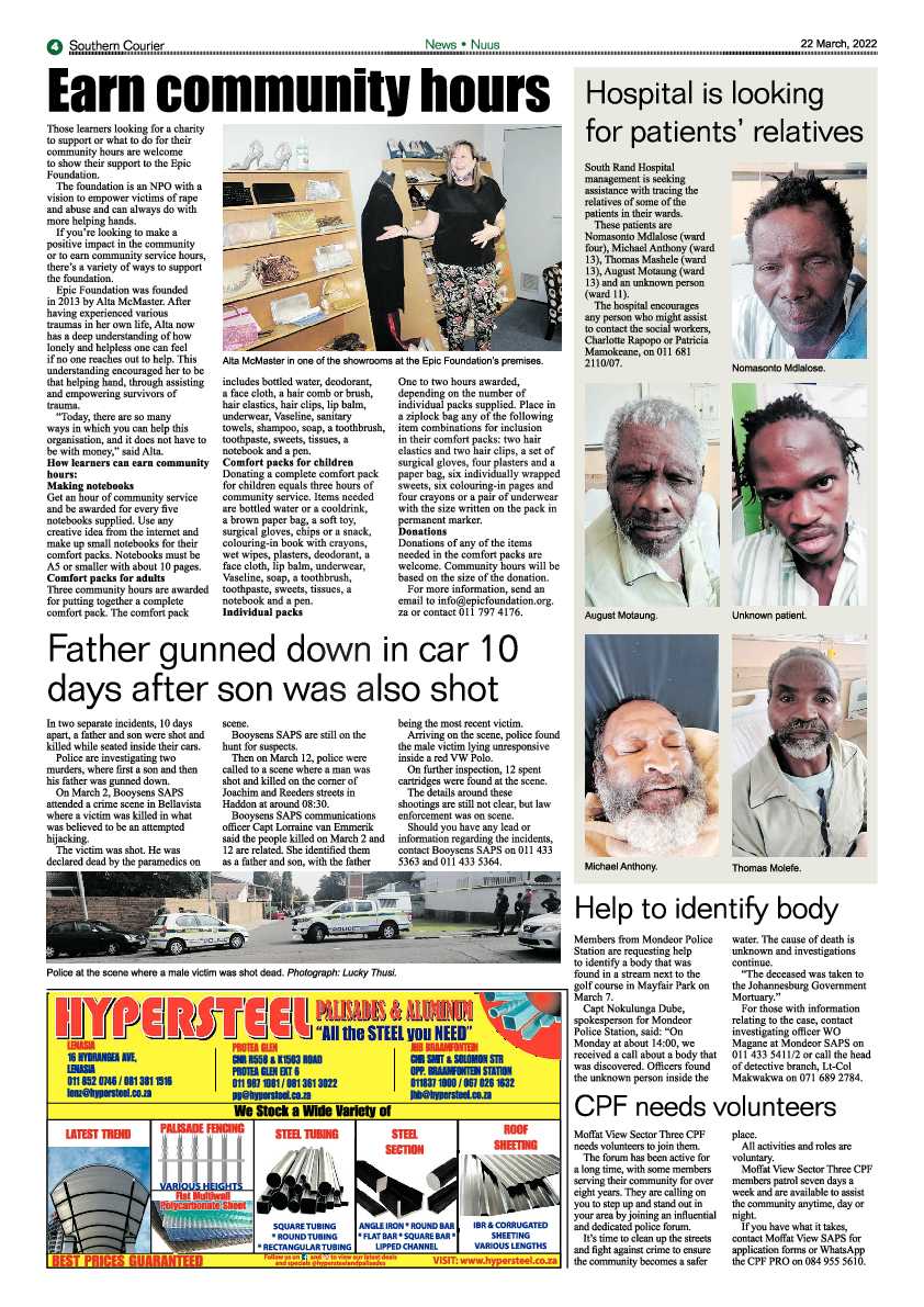 Southern Courier 22 March 2022 page 6