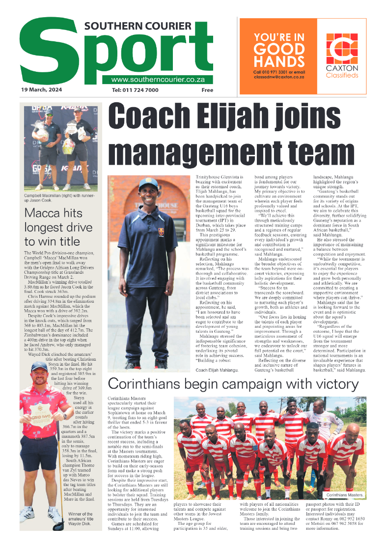 Southern Courier 22 March 2024 page 12