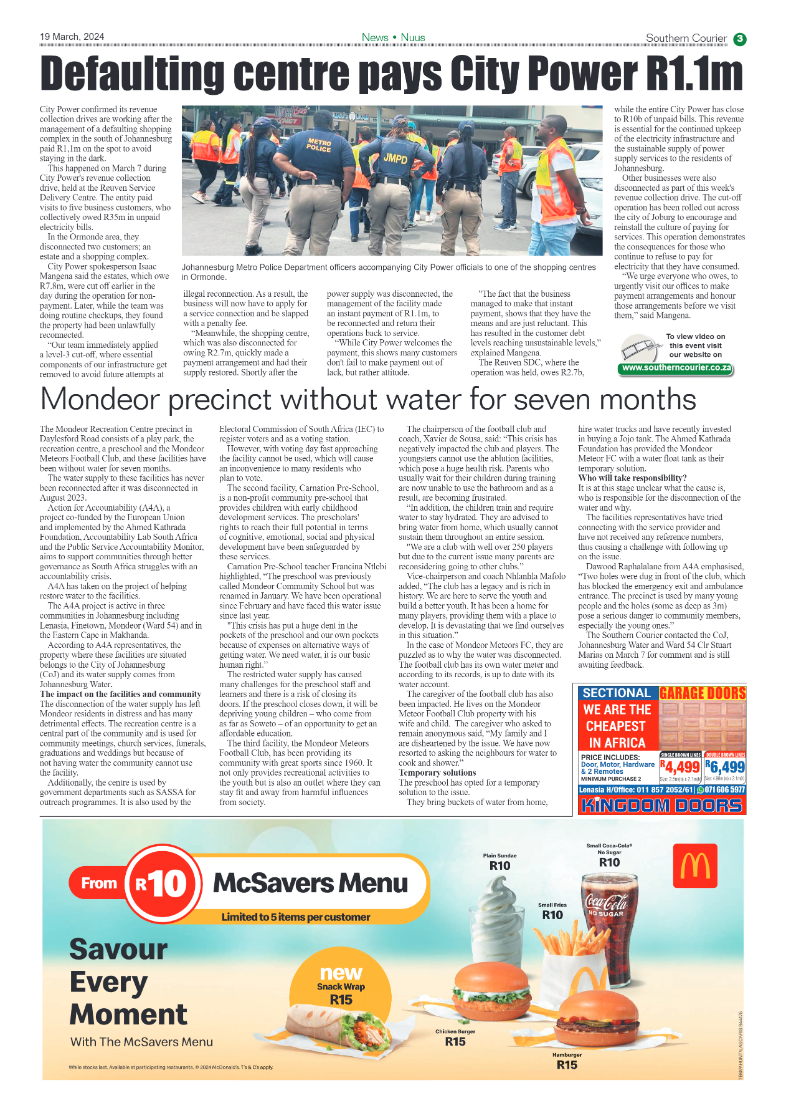 Southern Courier 22 March 2024 page 3