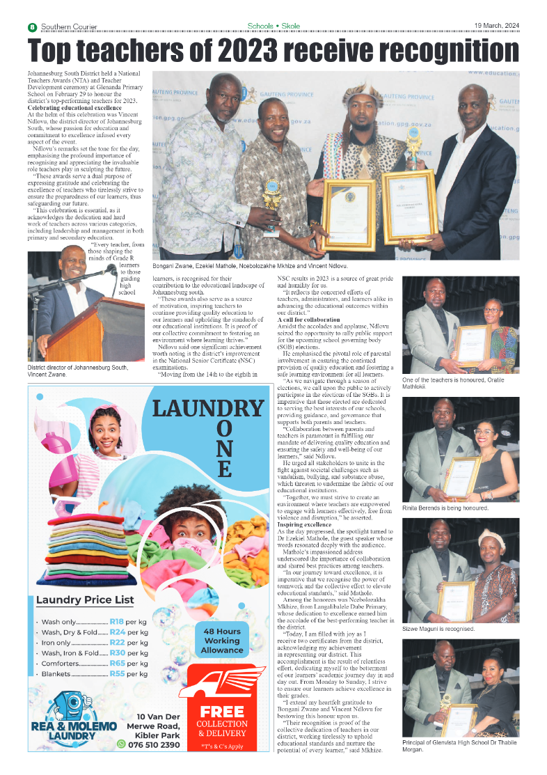 Southern Courier 22 March 2024 page 8