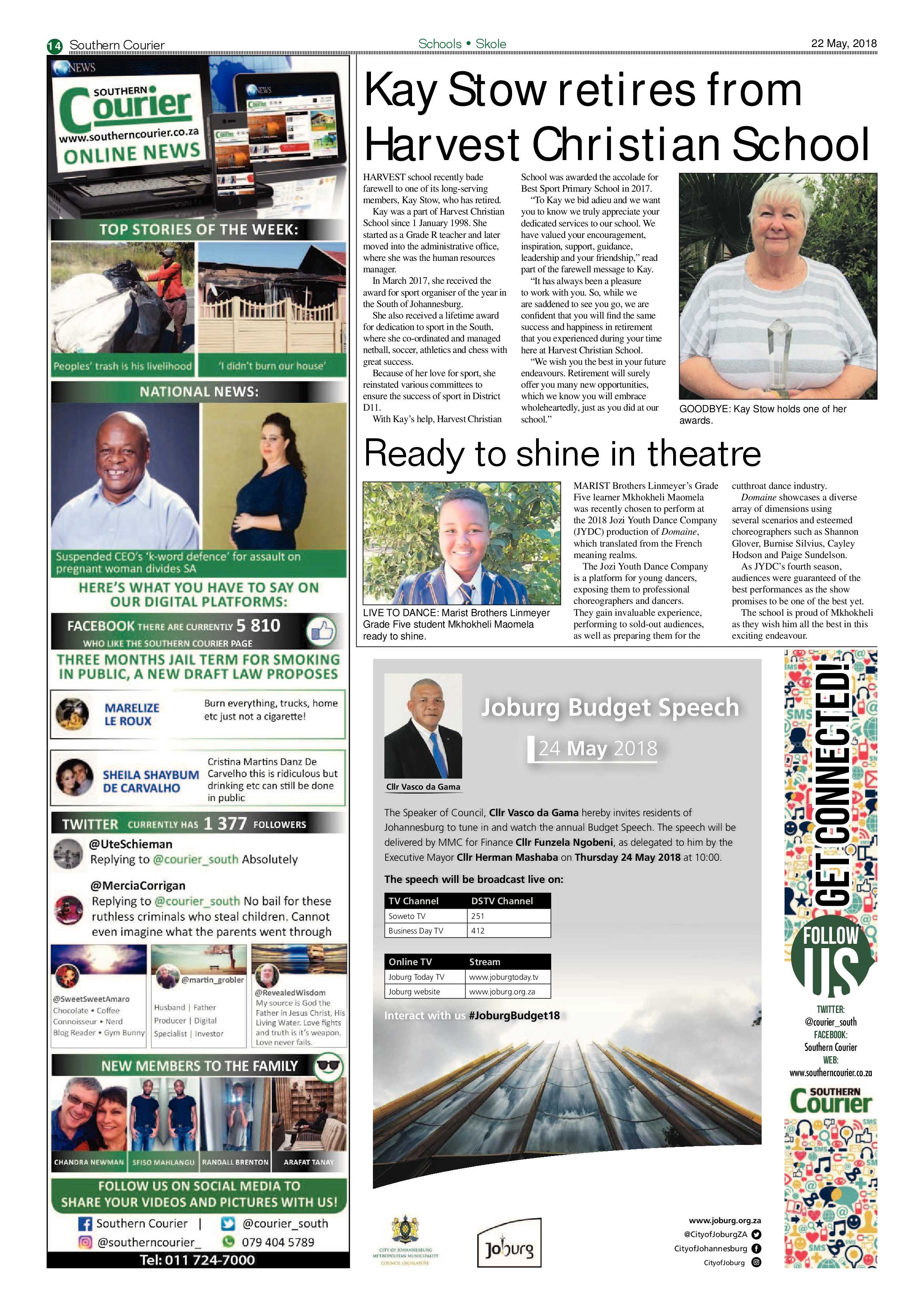 Southern Courier 22 May 2018 page 16
