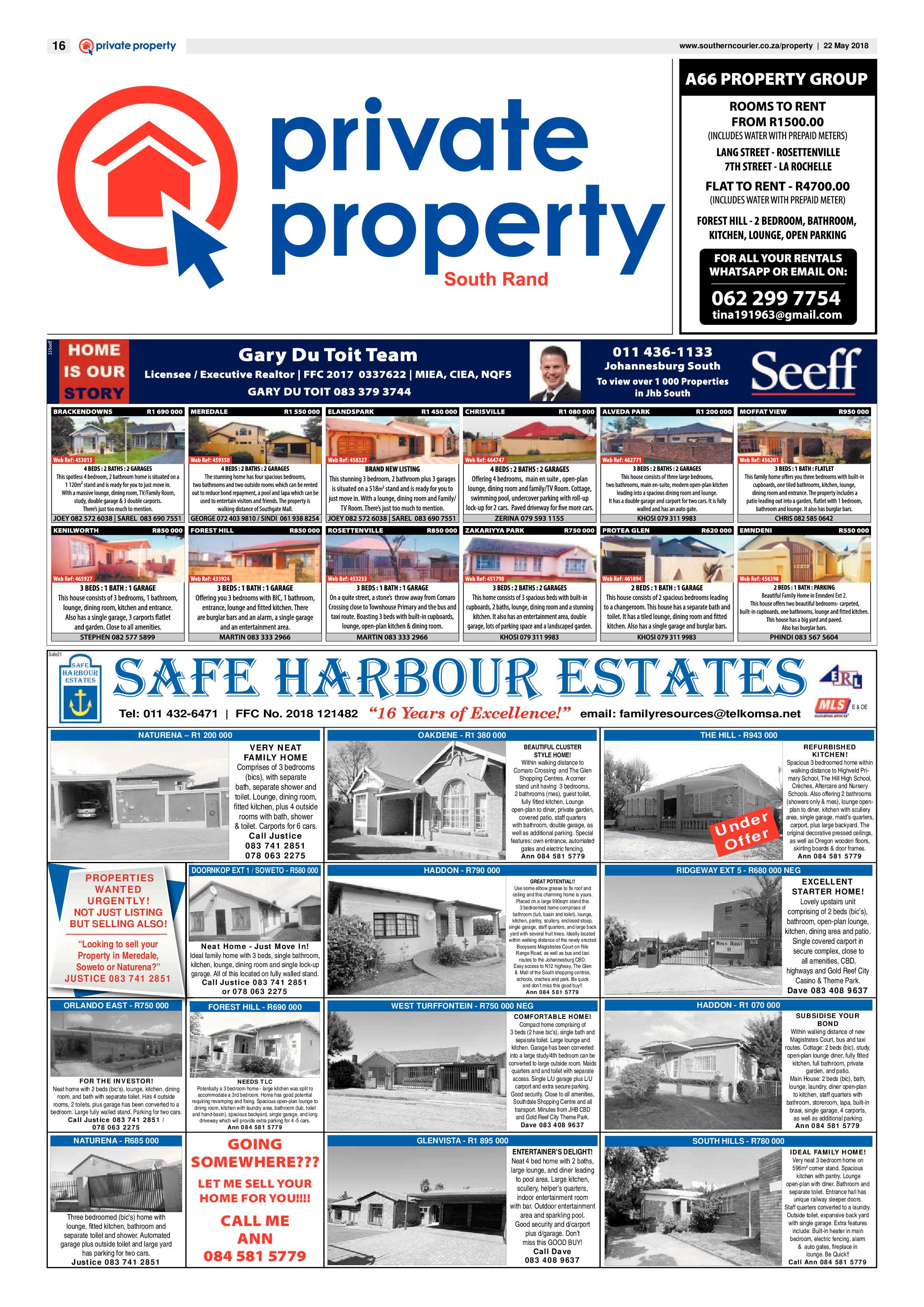 Southern Courier 22 May 2018 page 18