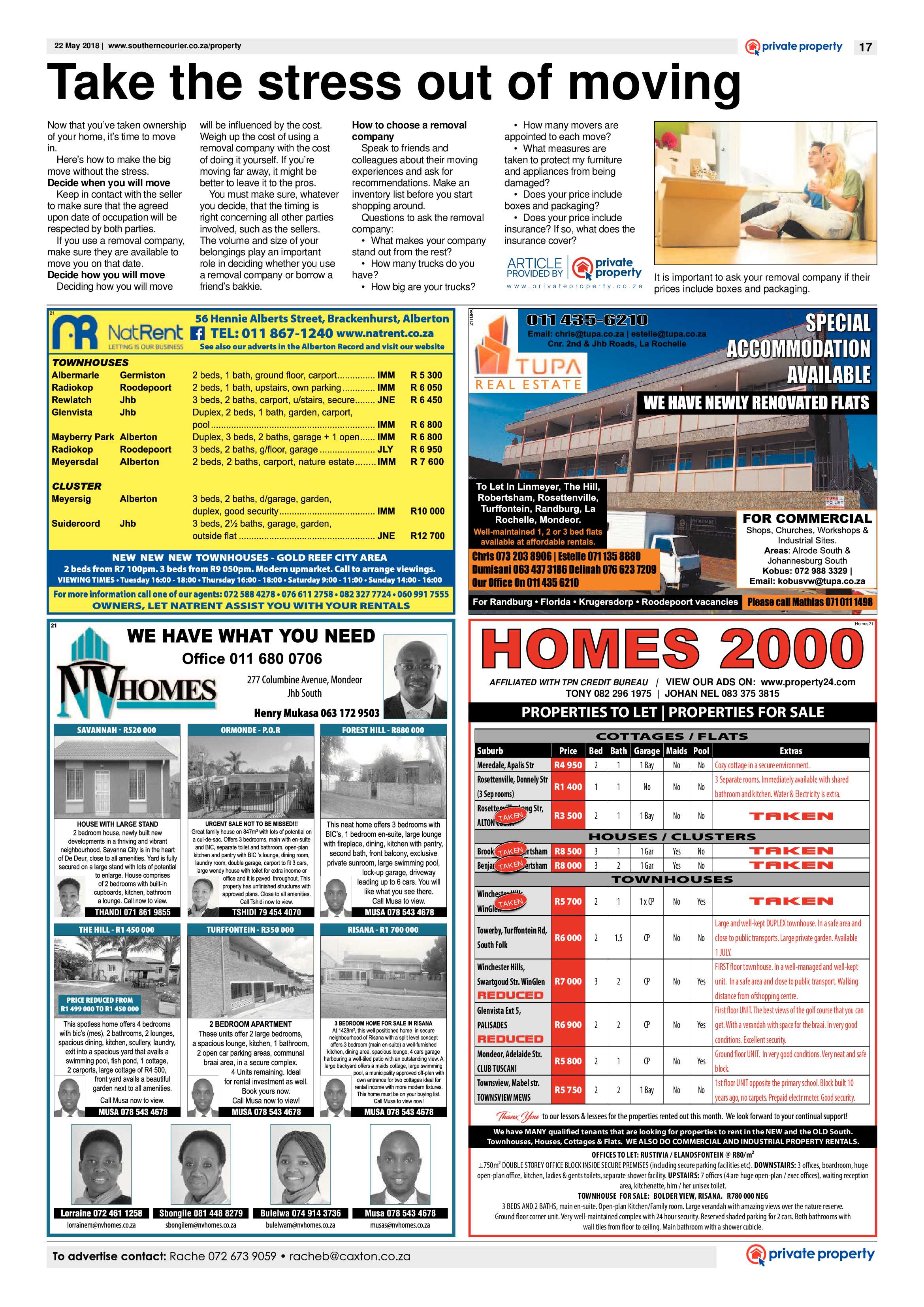 Southern Courier 22 May 2018 page 19
