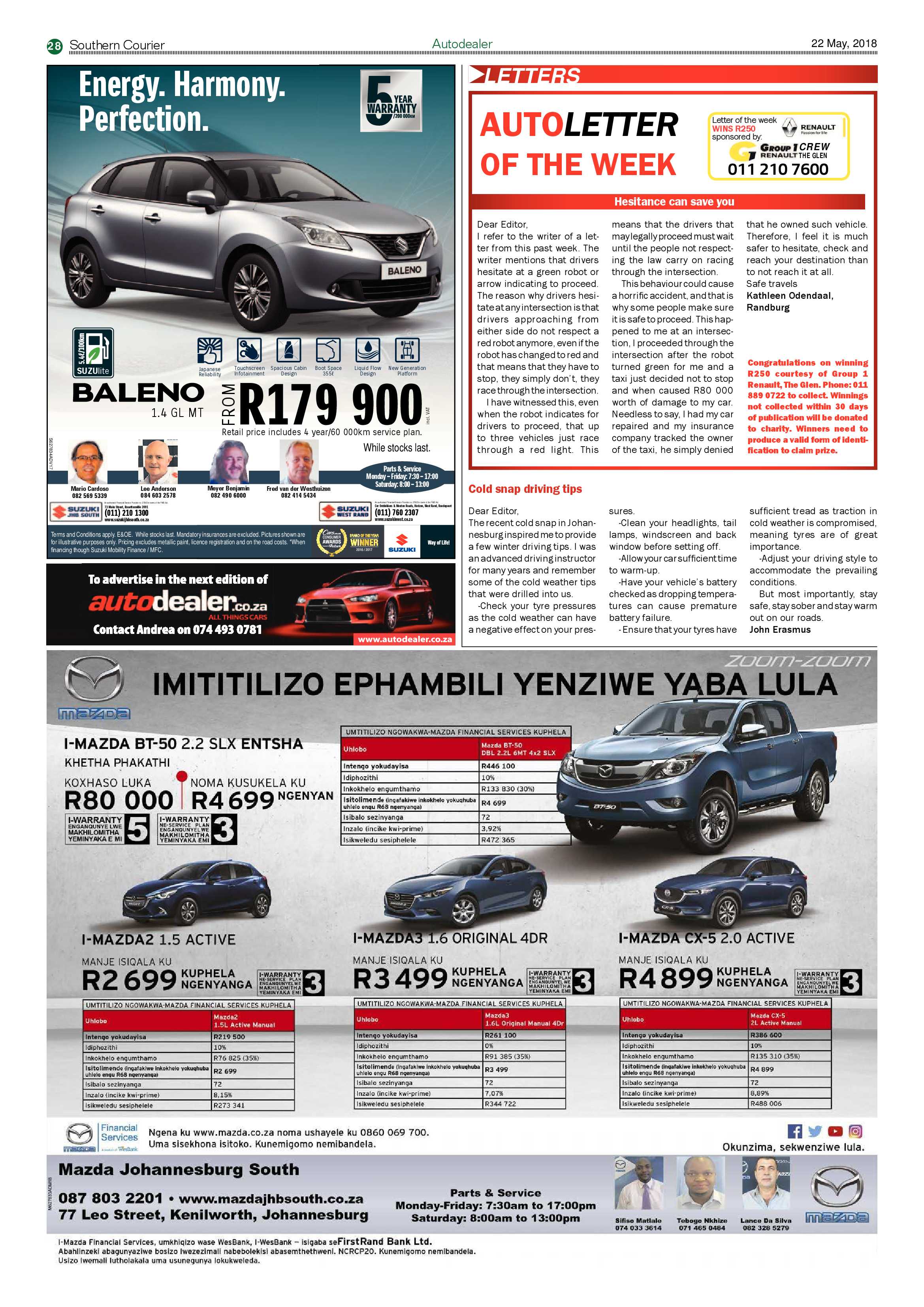 Southern Courier 22 May 2018 page 30