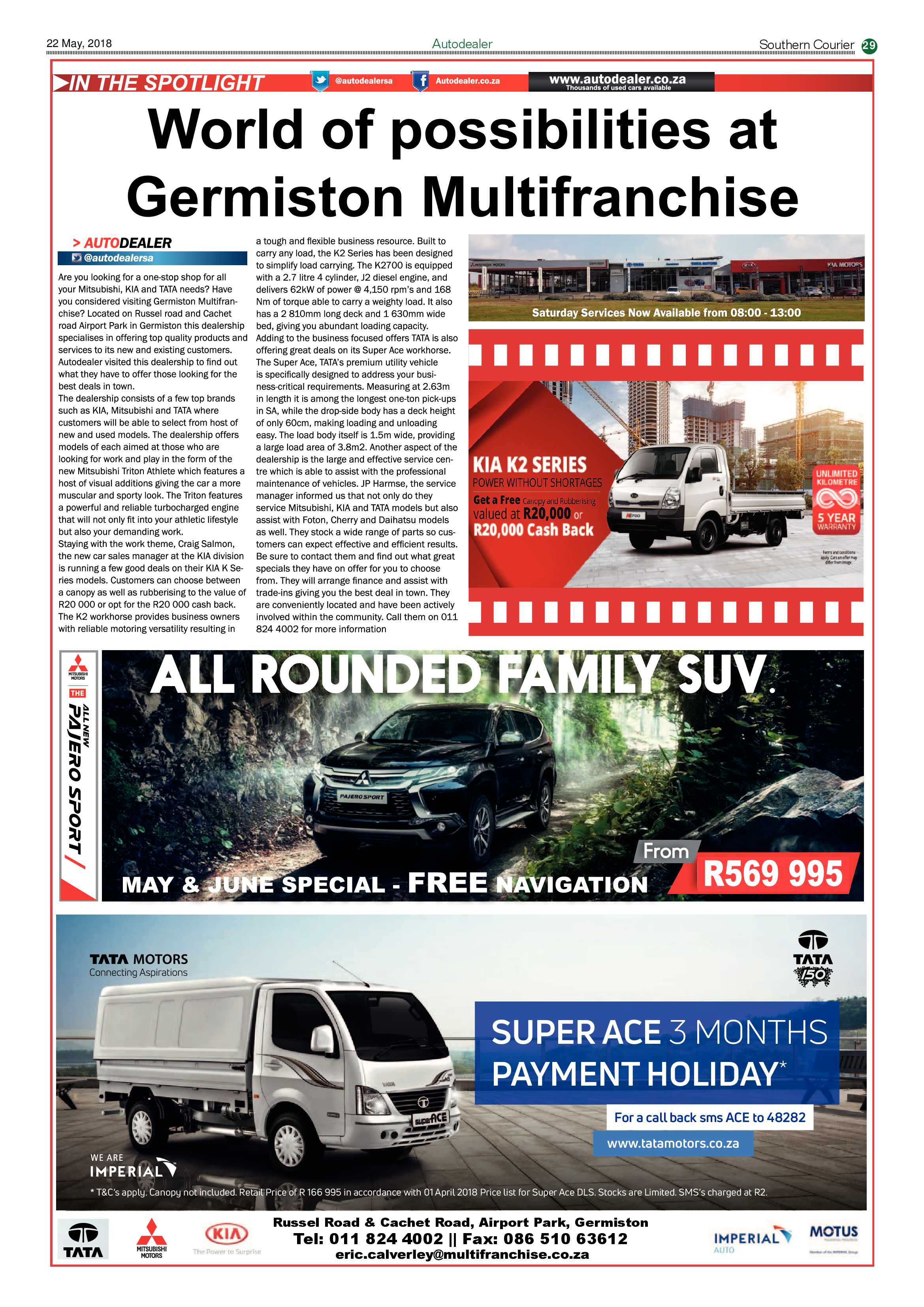 Southern Courier 22 May 2018 page 31