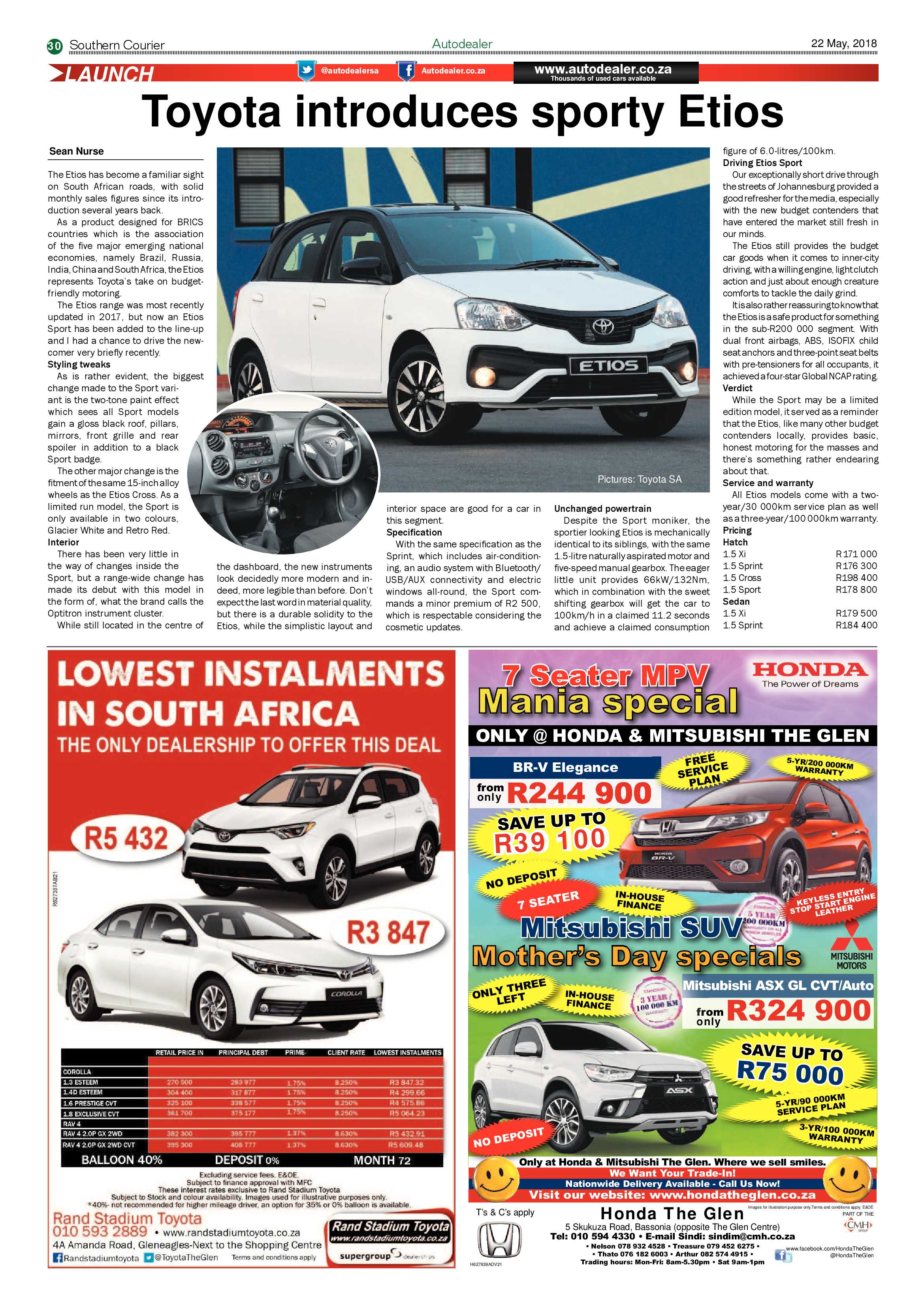 Southern Courier 22 May 2018 page 32