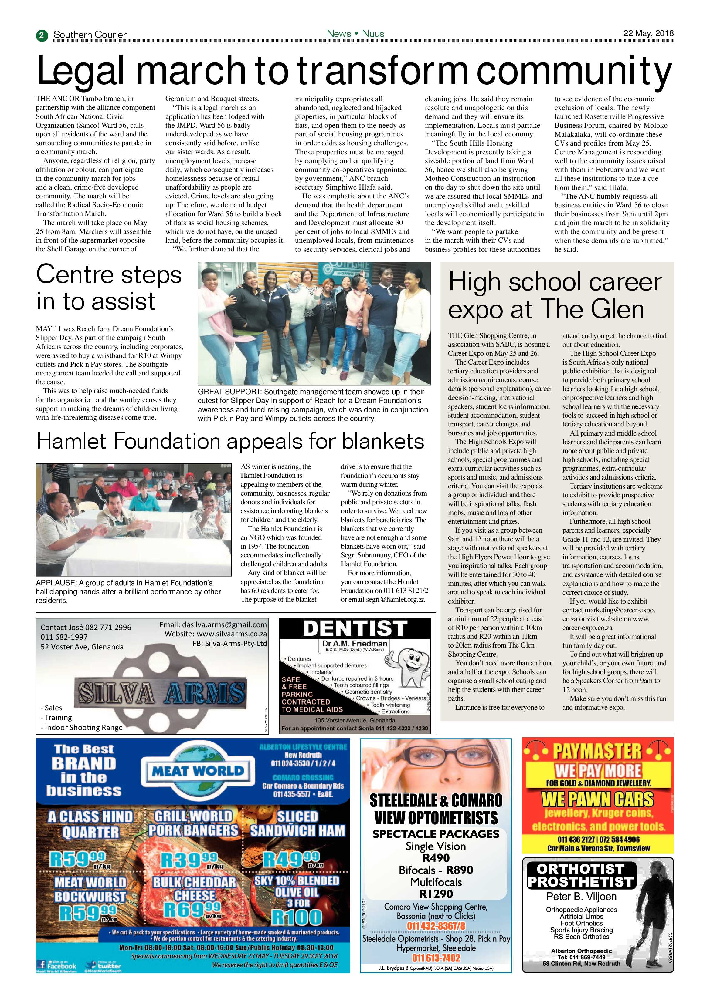 Southern Courier 22 May 2018 page 4