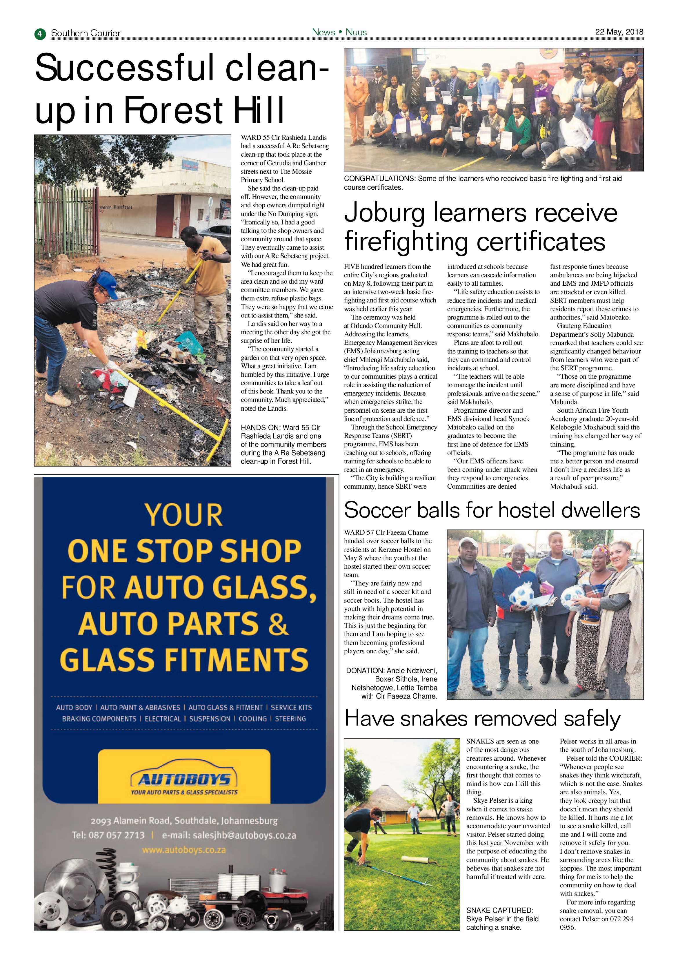 Southern Courier 22 May 2018 page 6