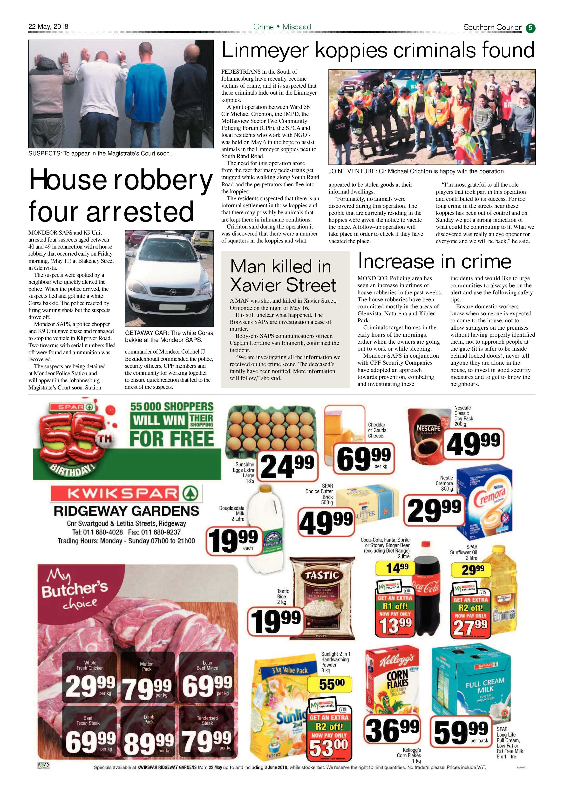Southern Courier 22 May 2018 page 7