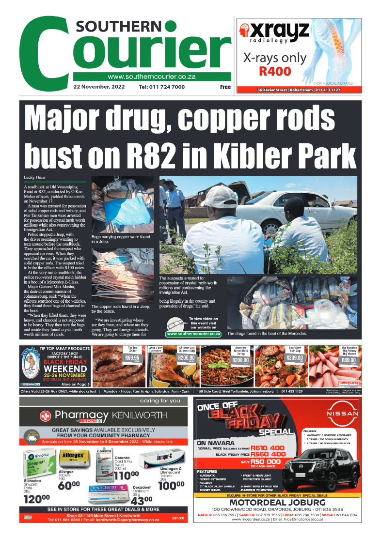 Southern Courier 22 Nov 2022 page 1