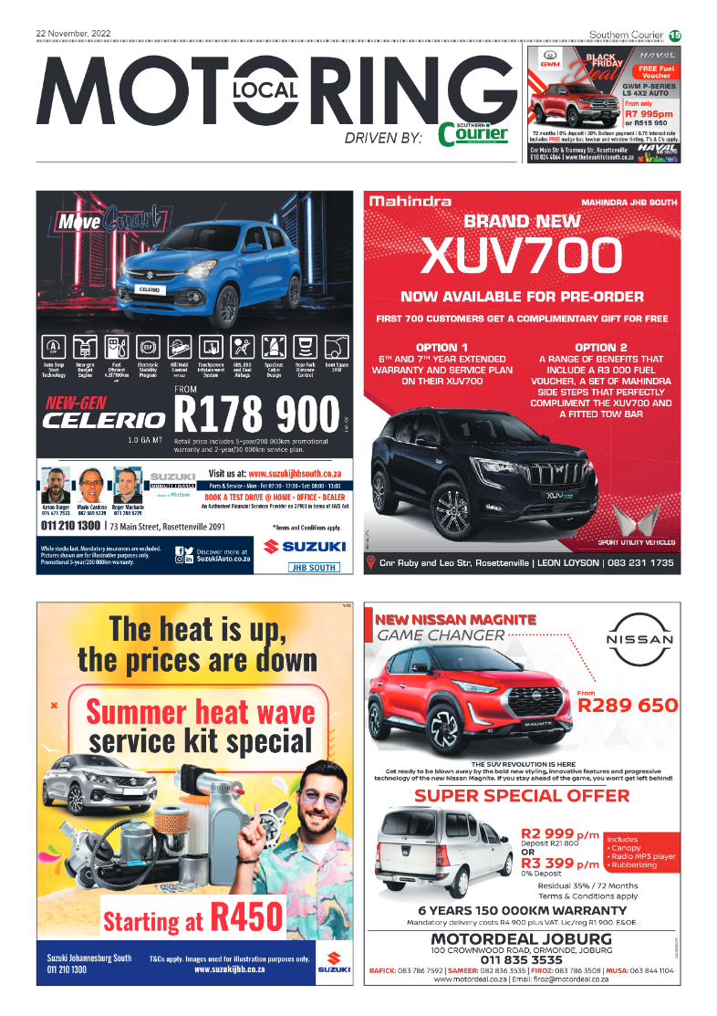Southern Courier 22 Nov 2022 page 15