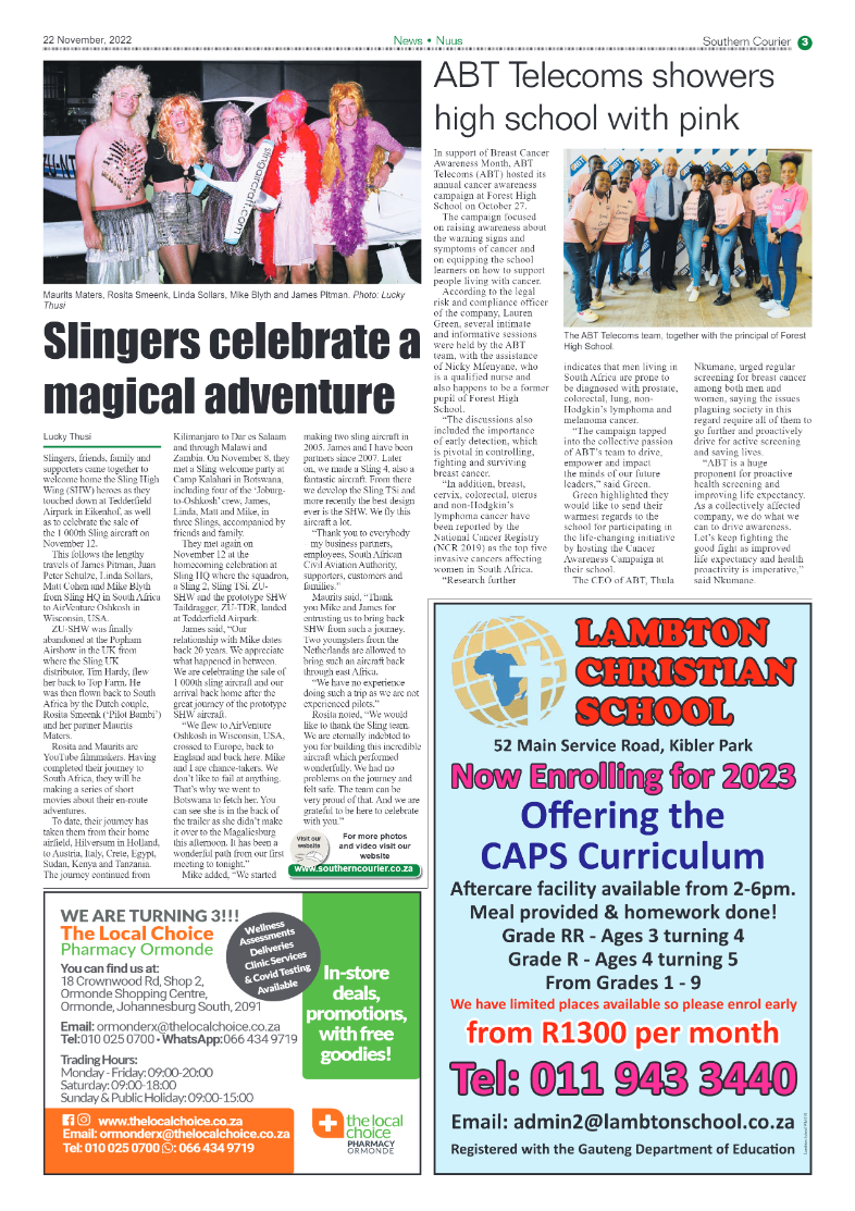Southern Courier 22 Nov 2022 page 3