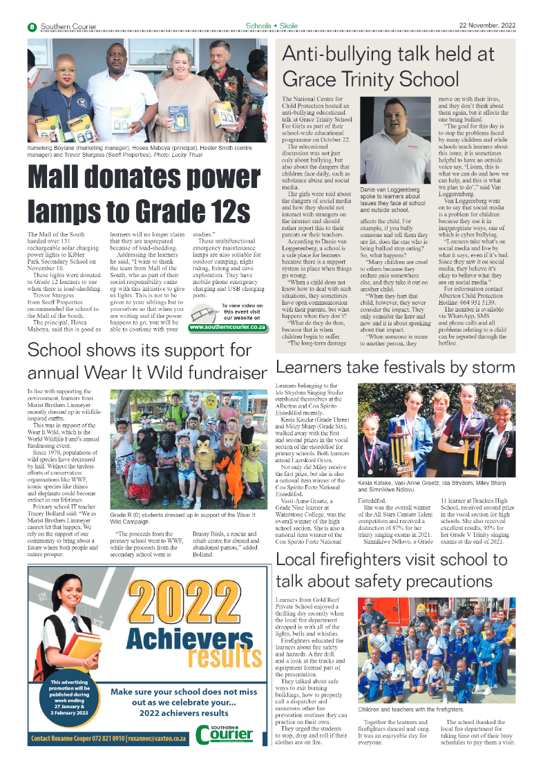 Southern Courier 22 Nov 2022 page 8