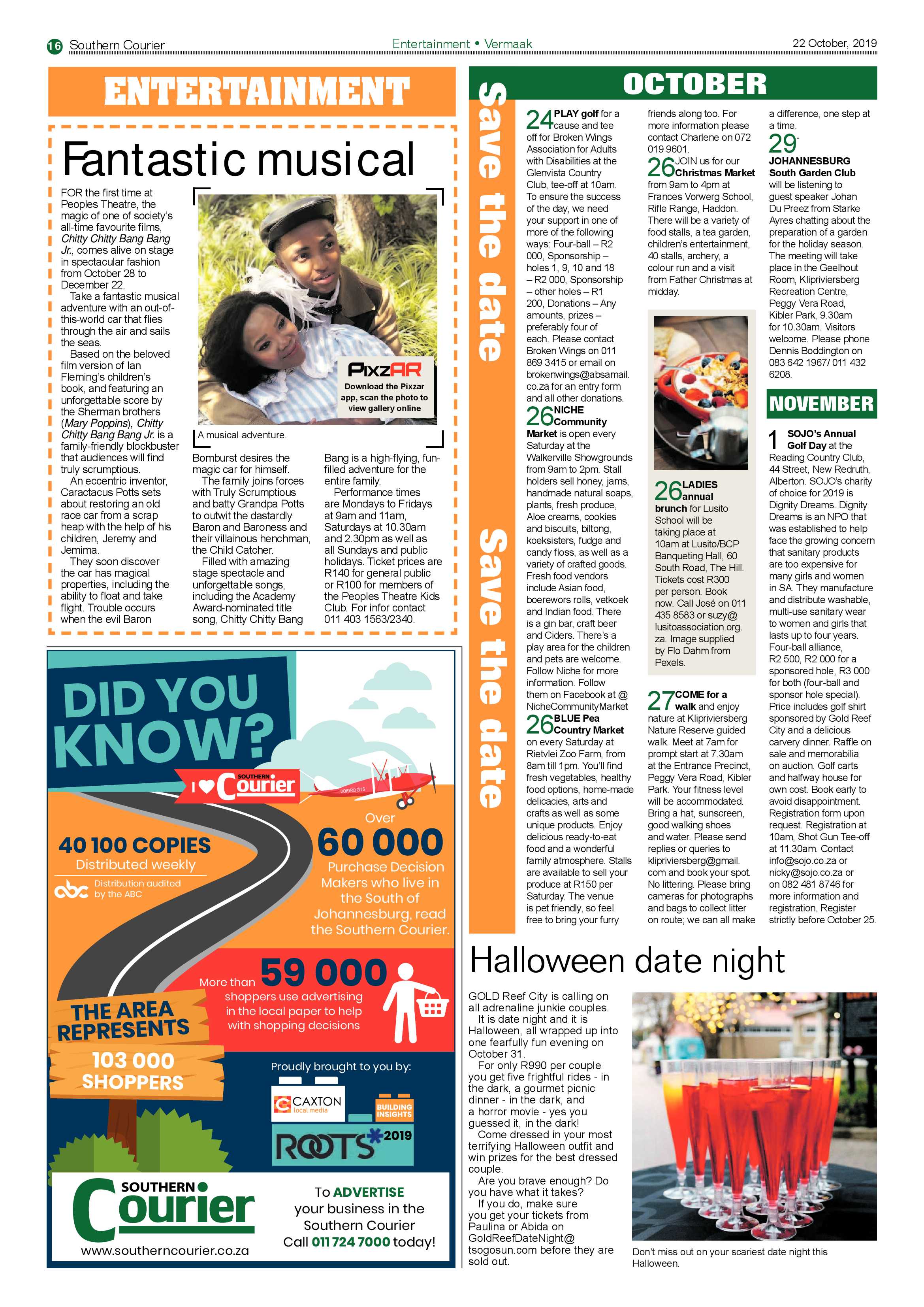 Southern Courier 22 October 2019 page 16