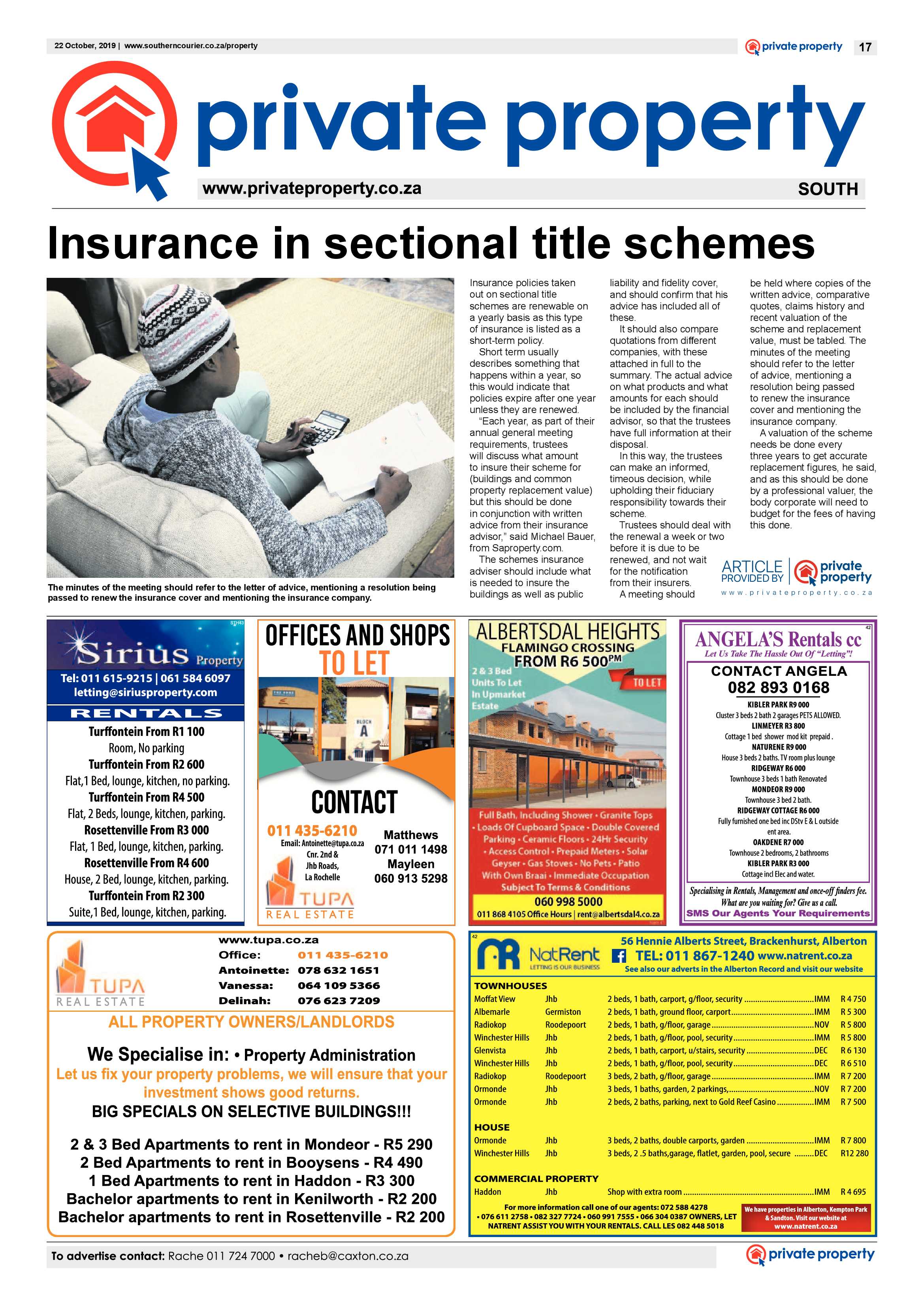 Southern Courier 22 October 2019 page 17
