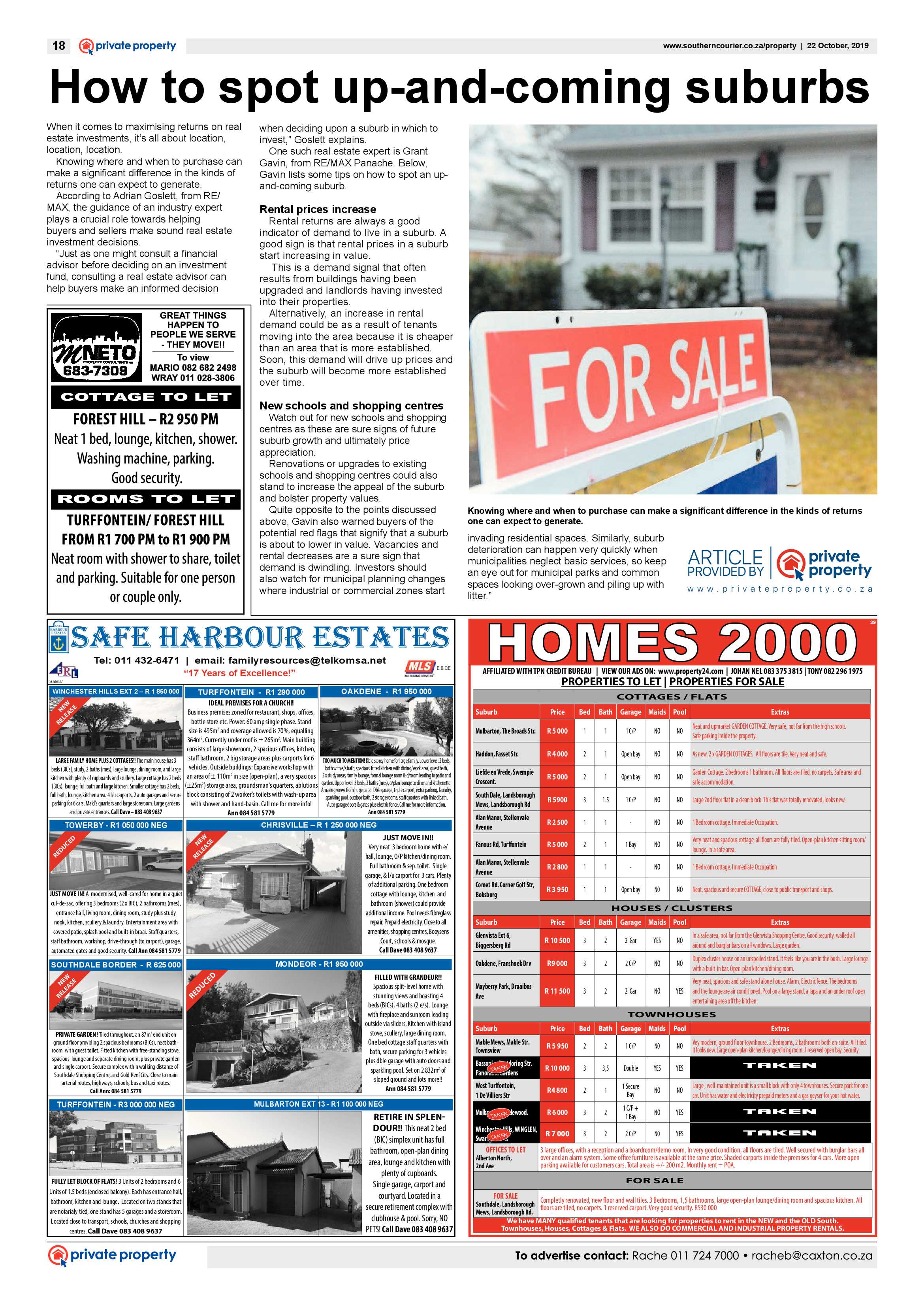 Southern Courier 22 October 2019 page 18
