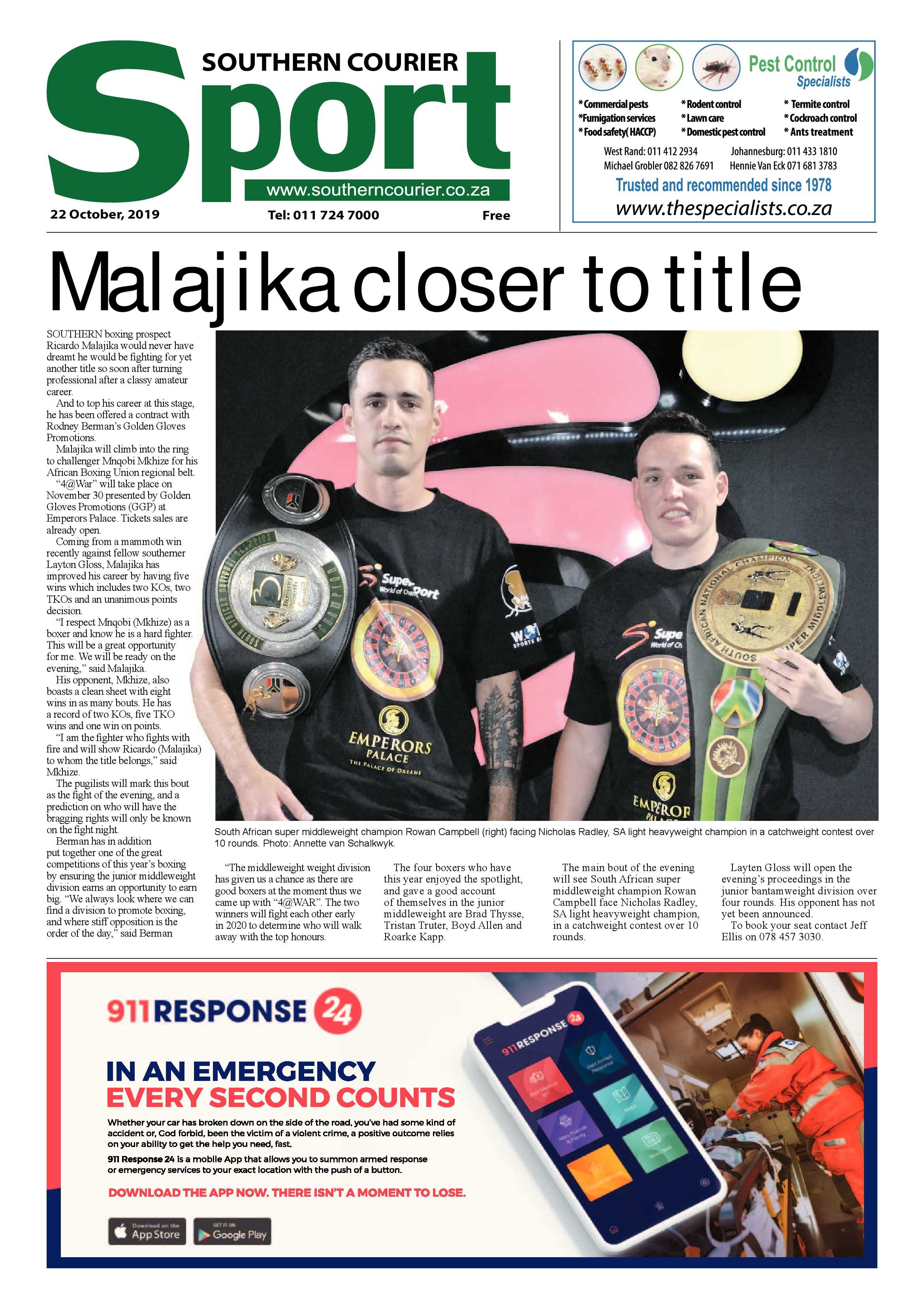 Southern Courier 22 October 2019 page 24