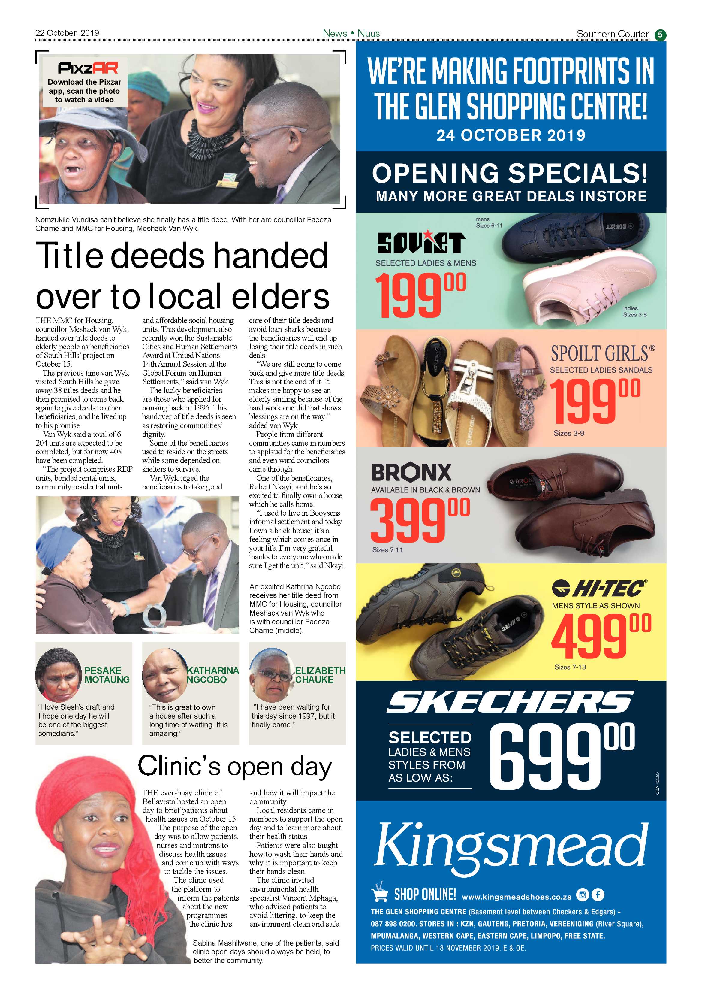 Southern Courier 22 October 2019 page 5