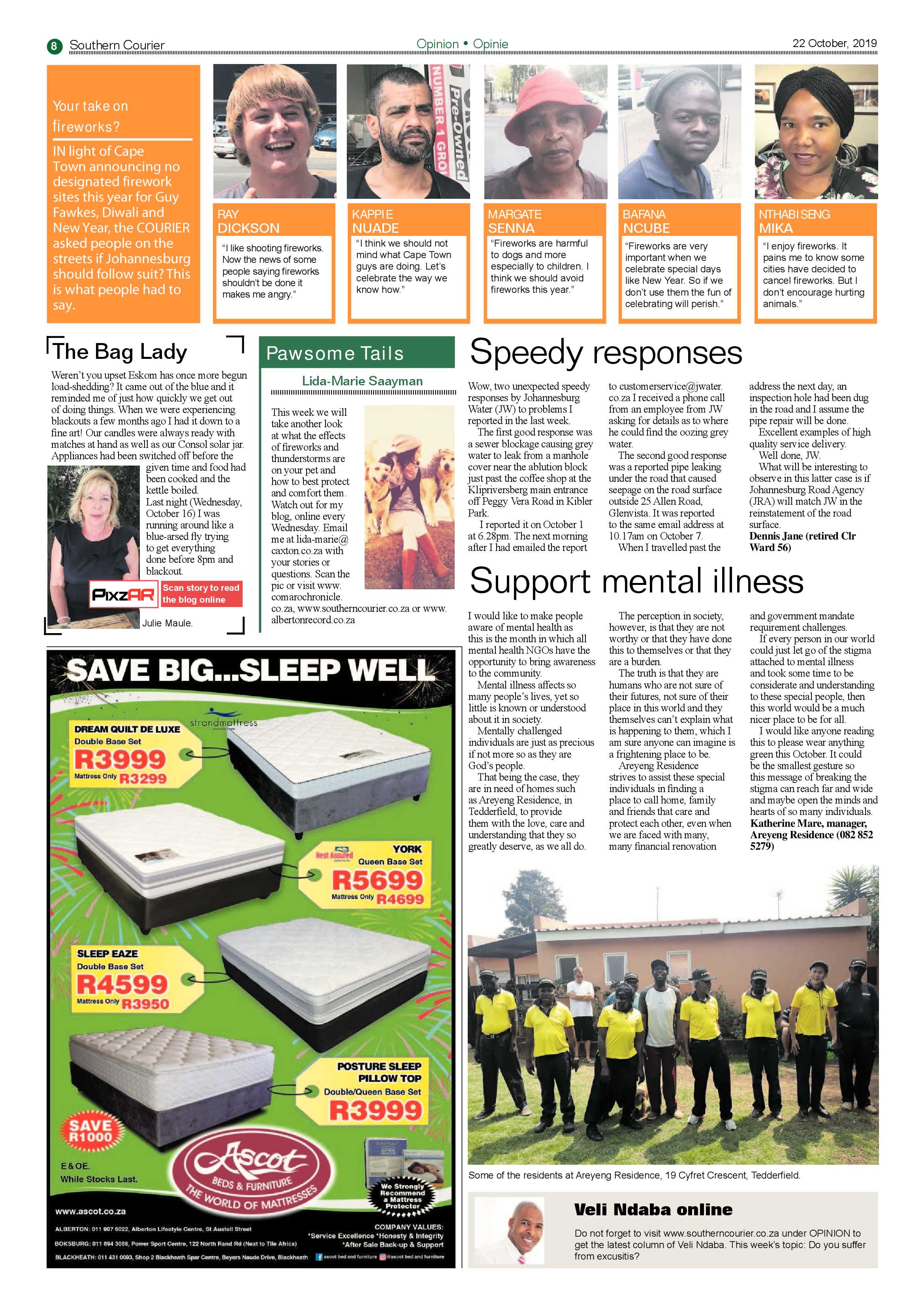 Southern Courier 22 October 2019 page 8