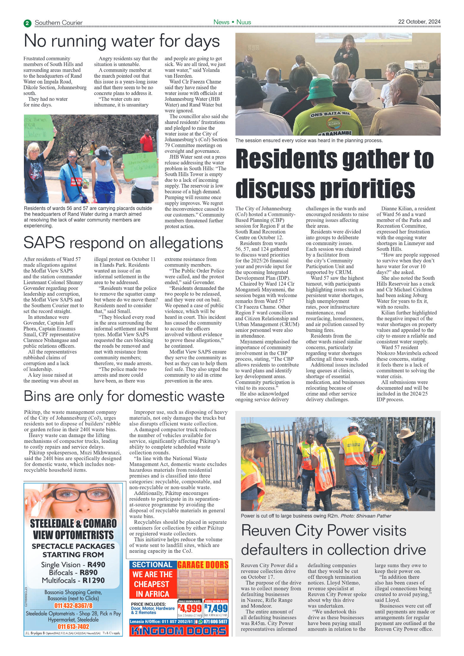 Southern Courier 22 October 2024 page 4