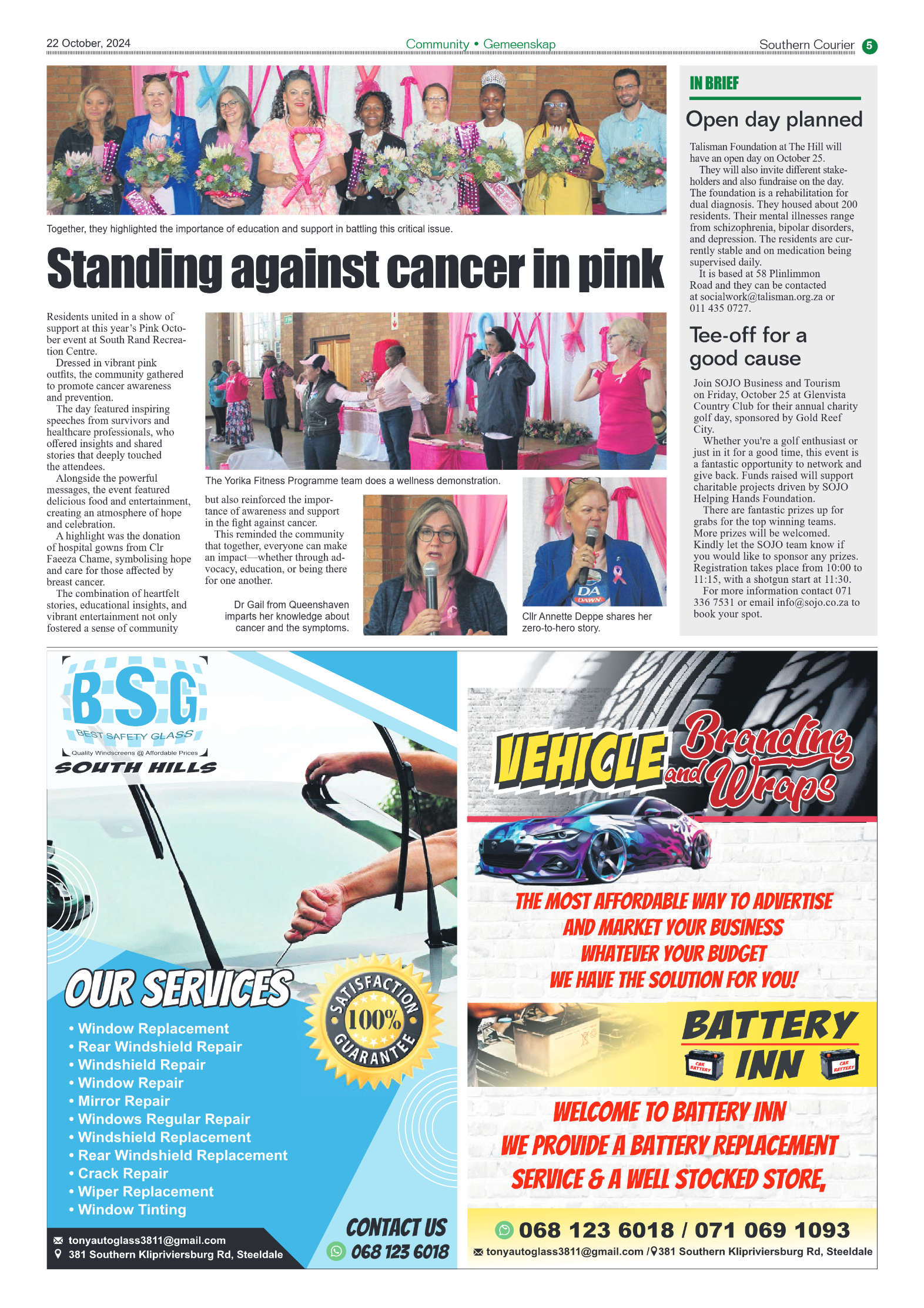 Southern Courier 22 October 2024 page 7