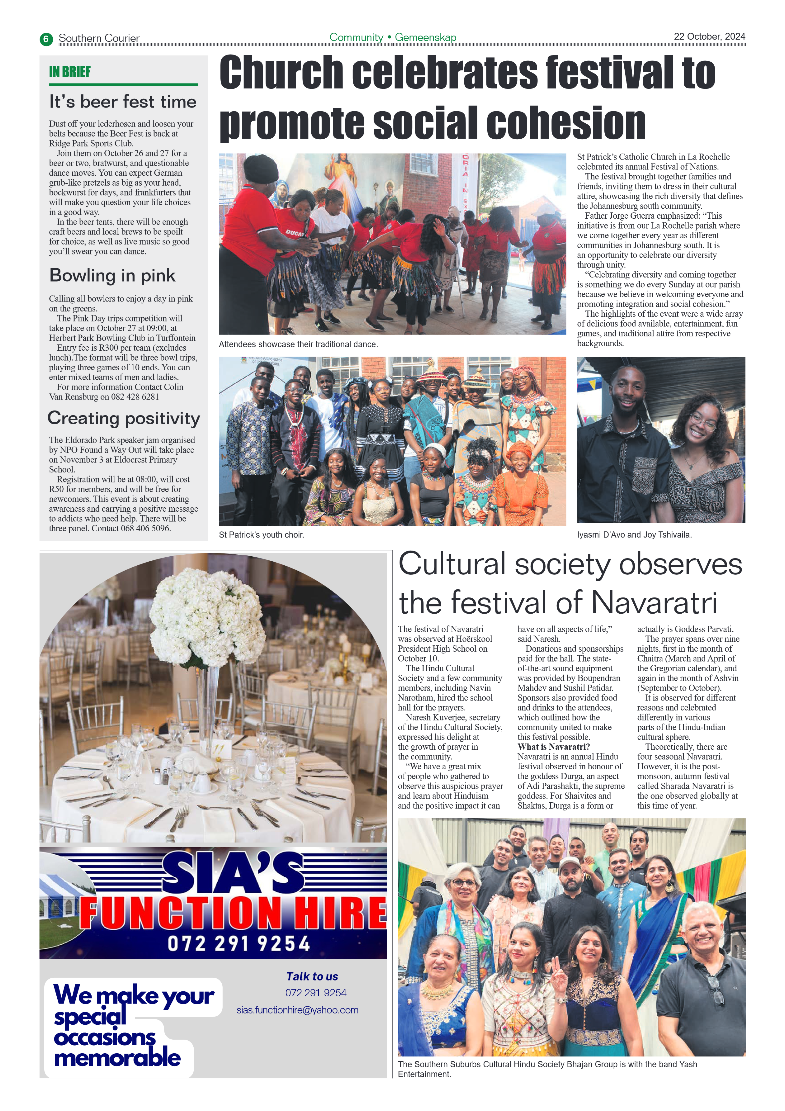 Southern Courier 22 October 2024 page 8