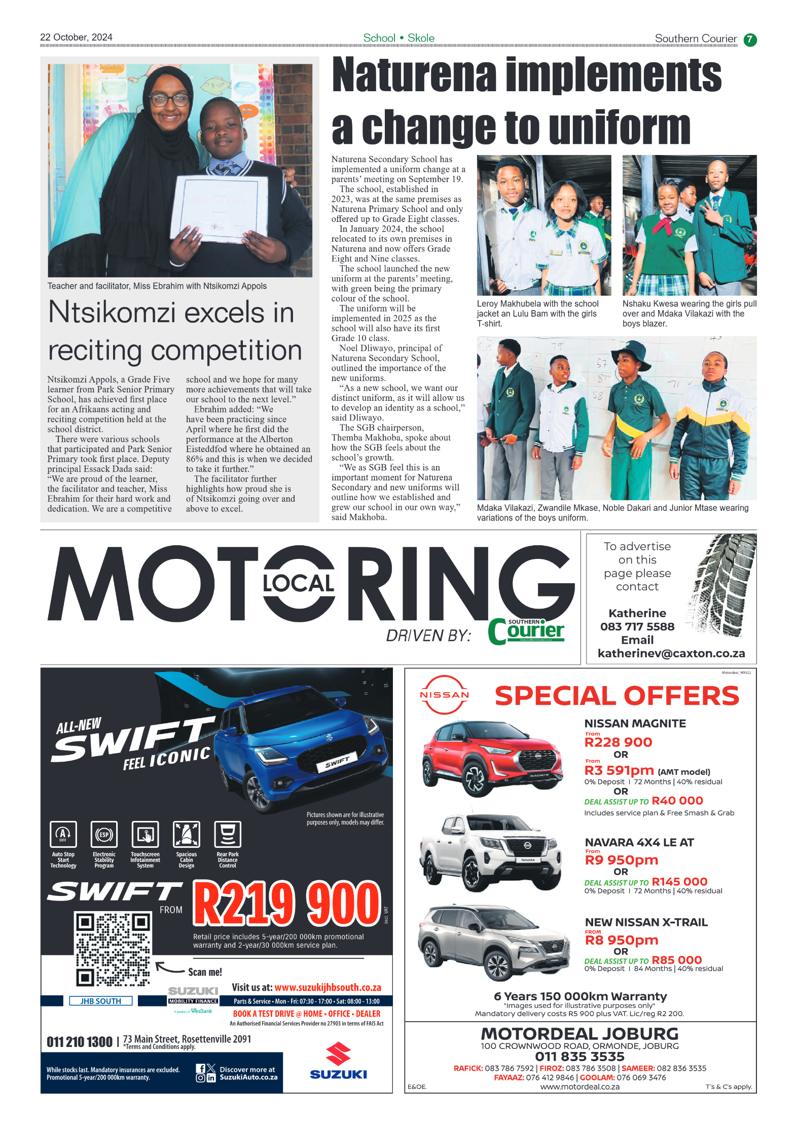 Southern Courier 22 October 2024 page 9