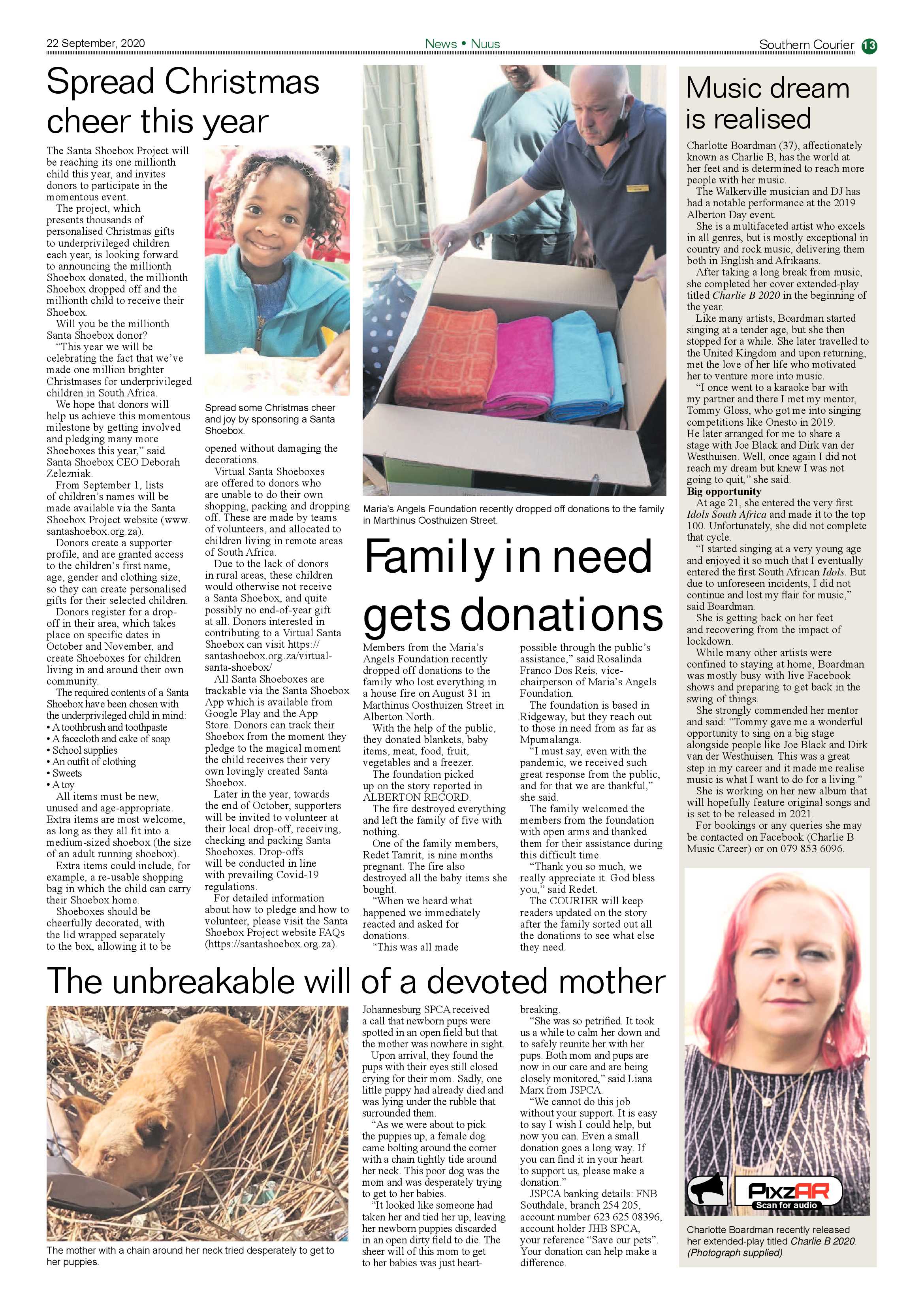 Southern Courier 22 September 2020 page 13