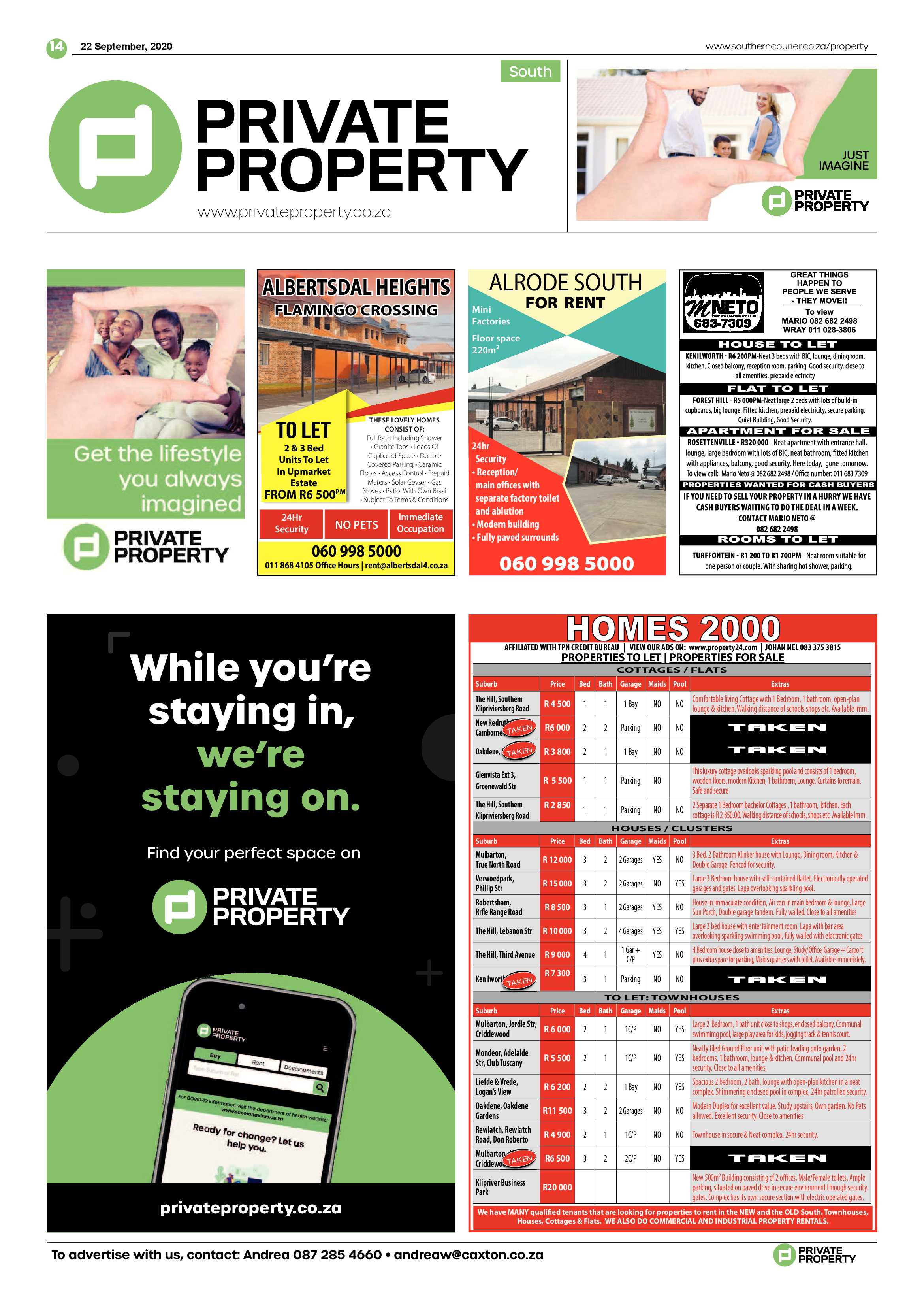 Southern Courier 22 September 2020 page 14