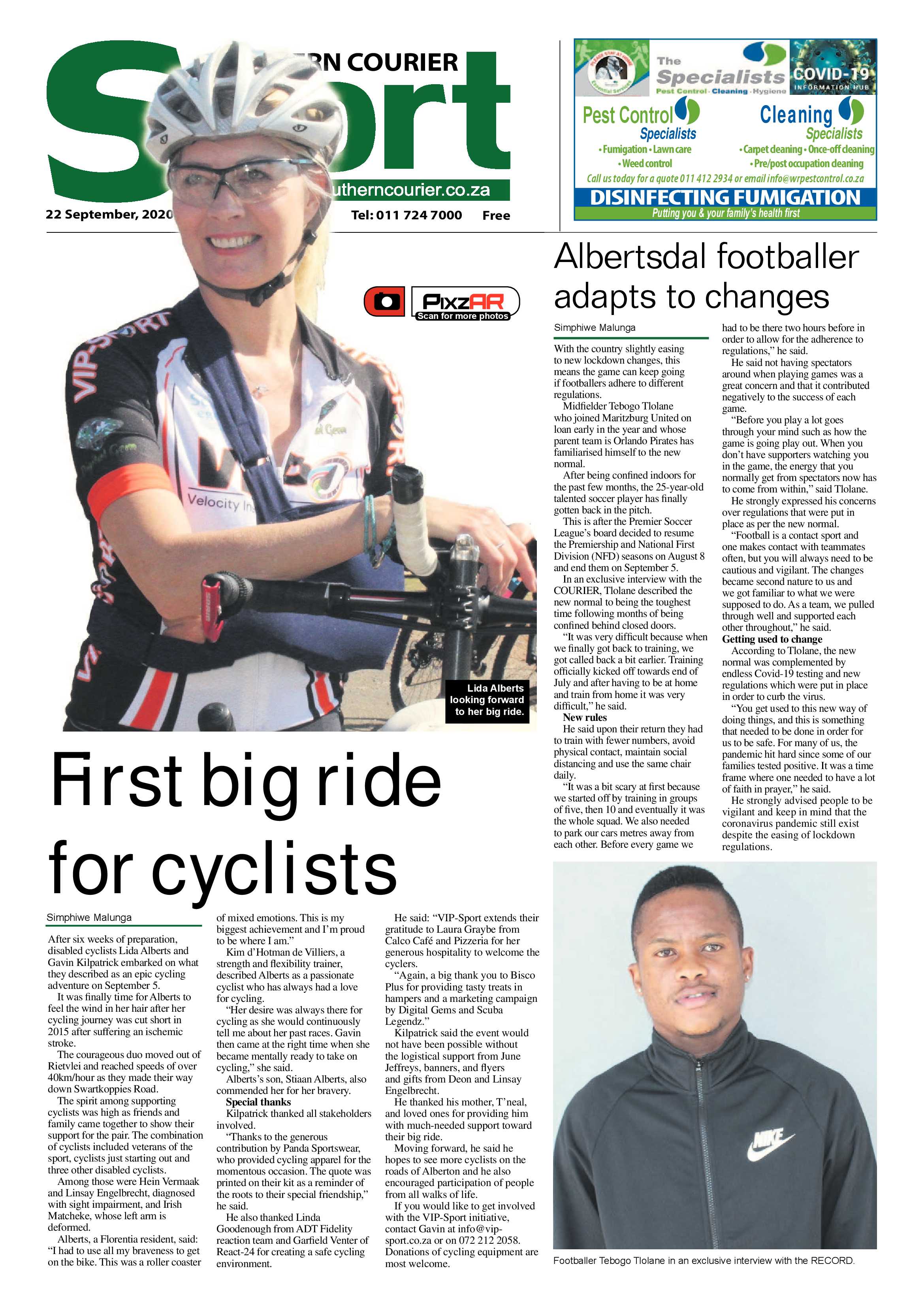 Southern Courier 22 September 2020 page 20