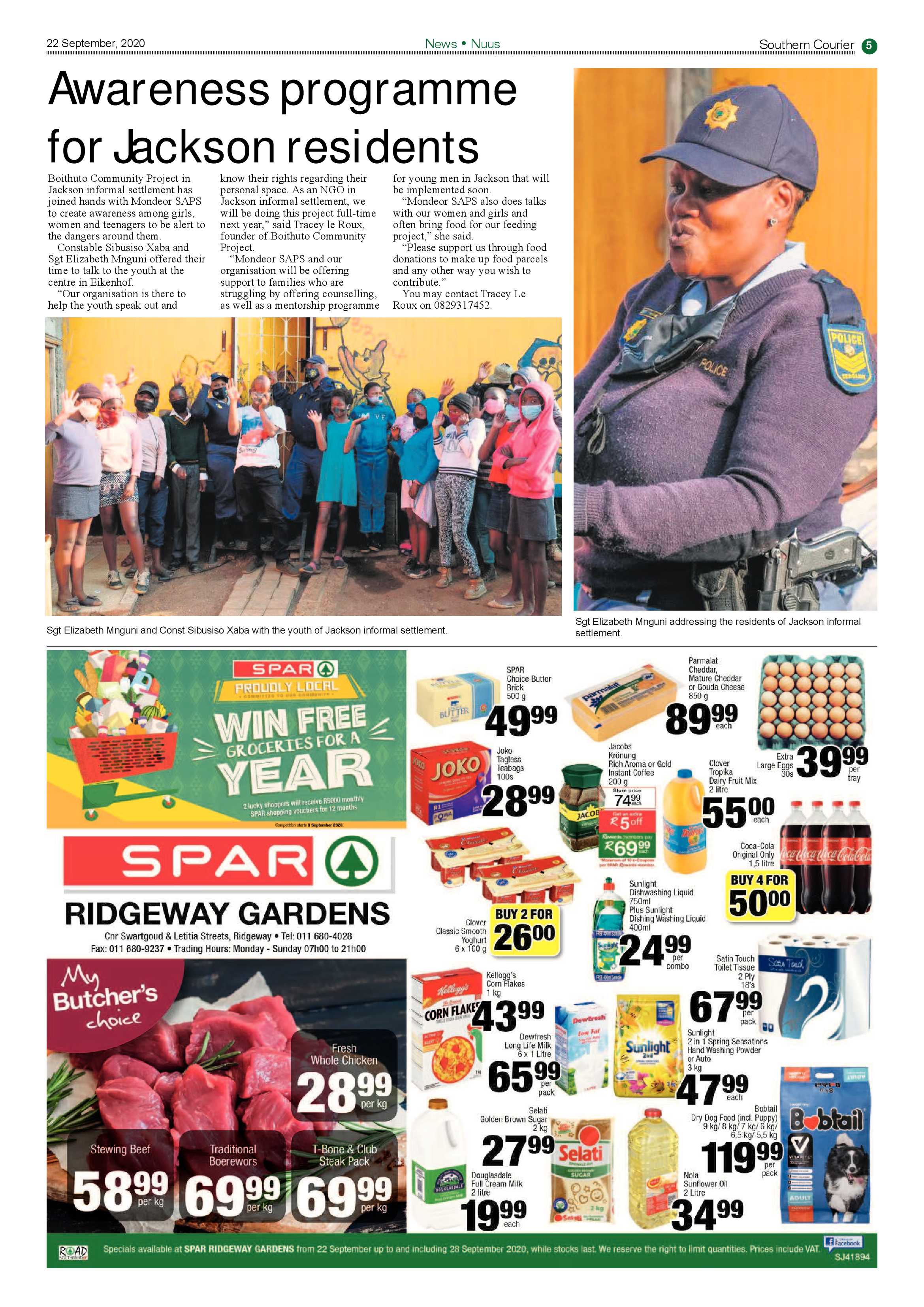 Southern Courier 22 September 2020 page 5
