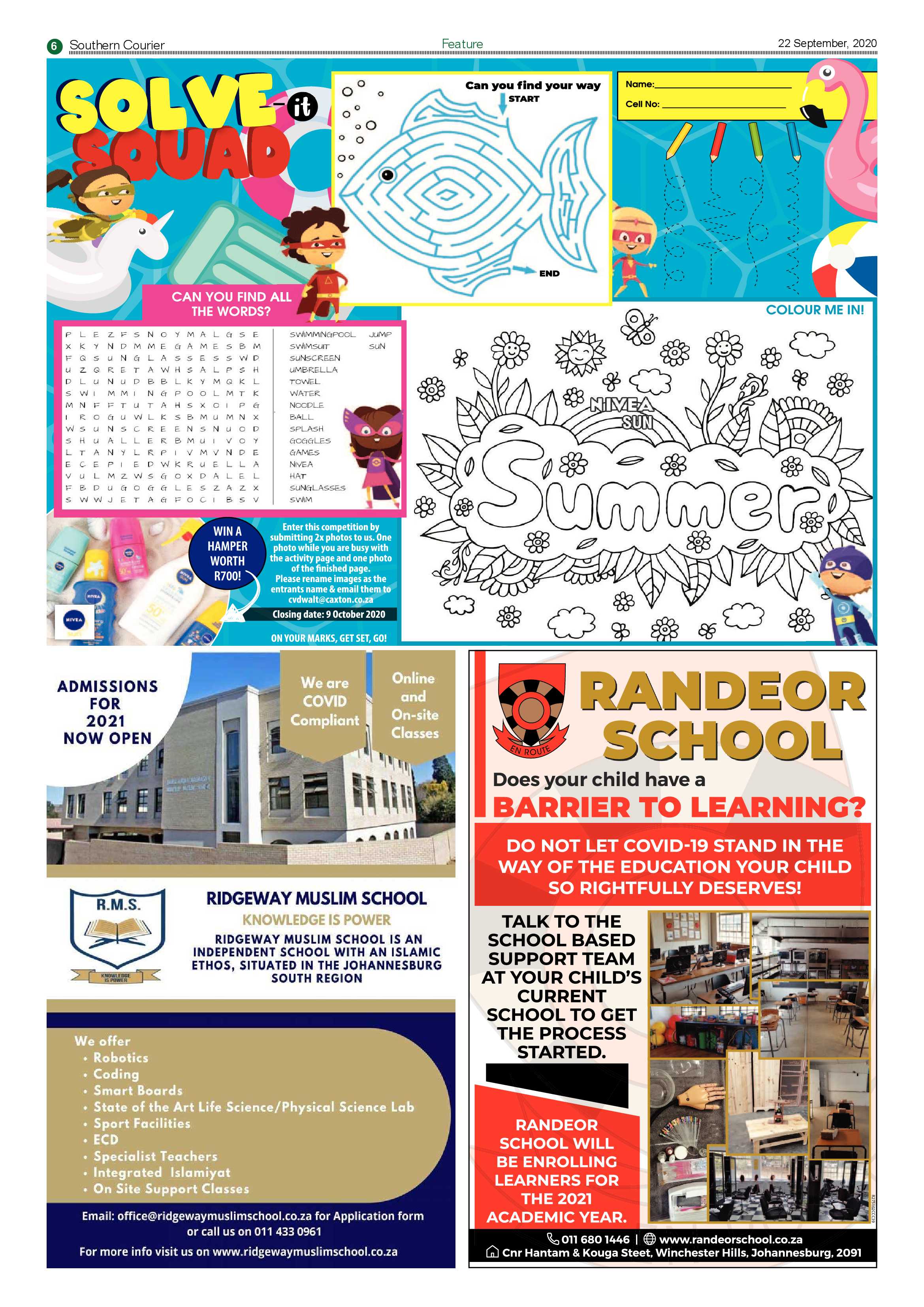 Southern Courier 22 September 2020 page 6
