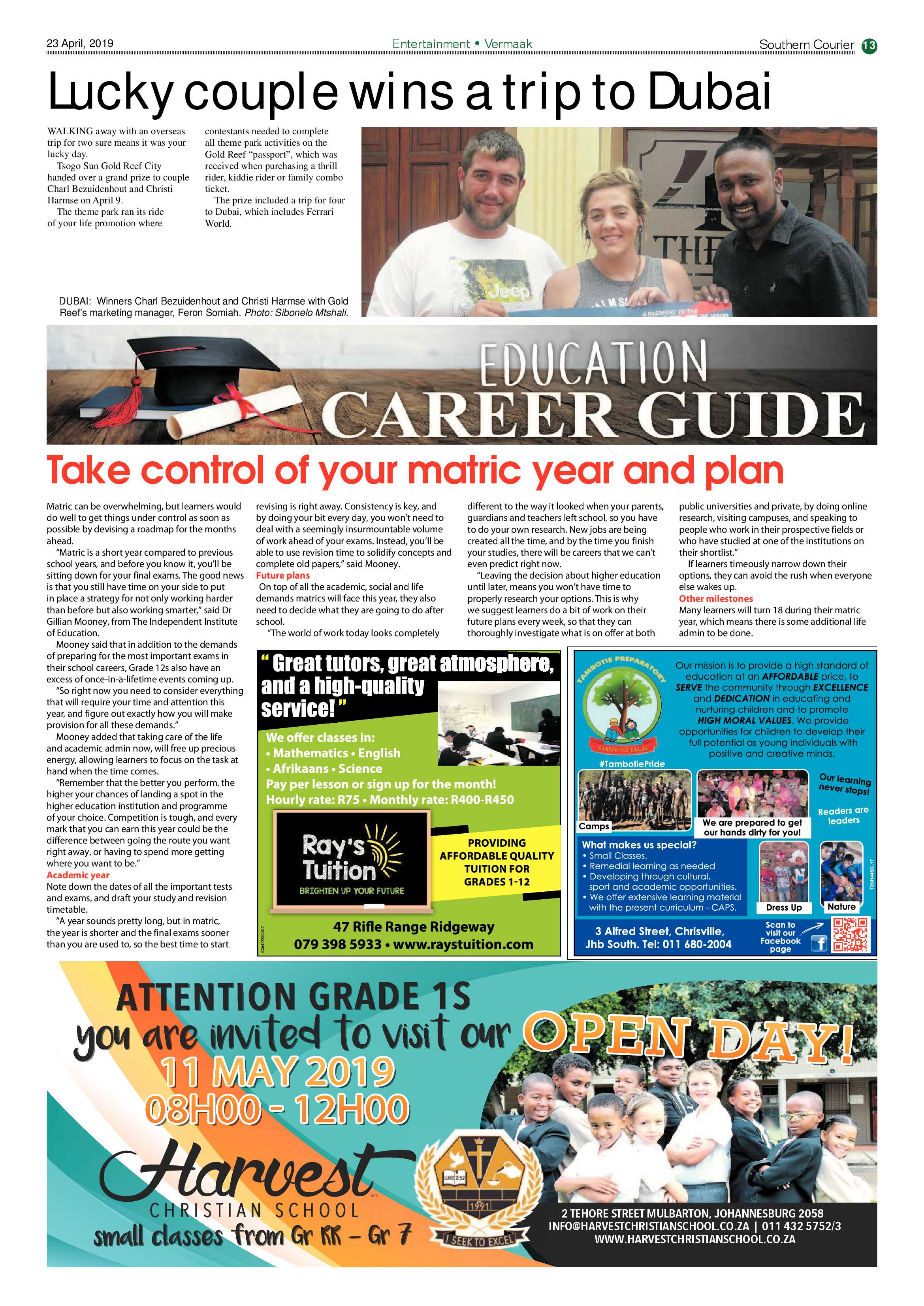 Southern Courier 23 April 2019 page 13
