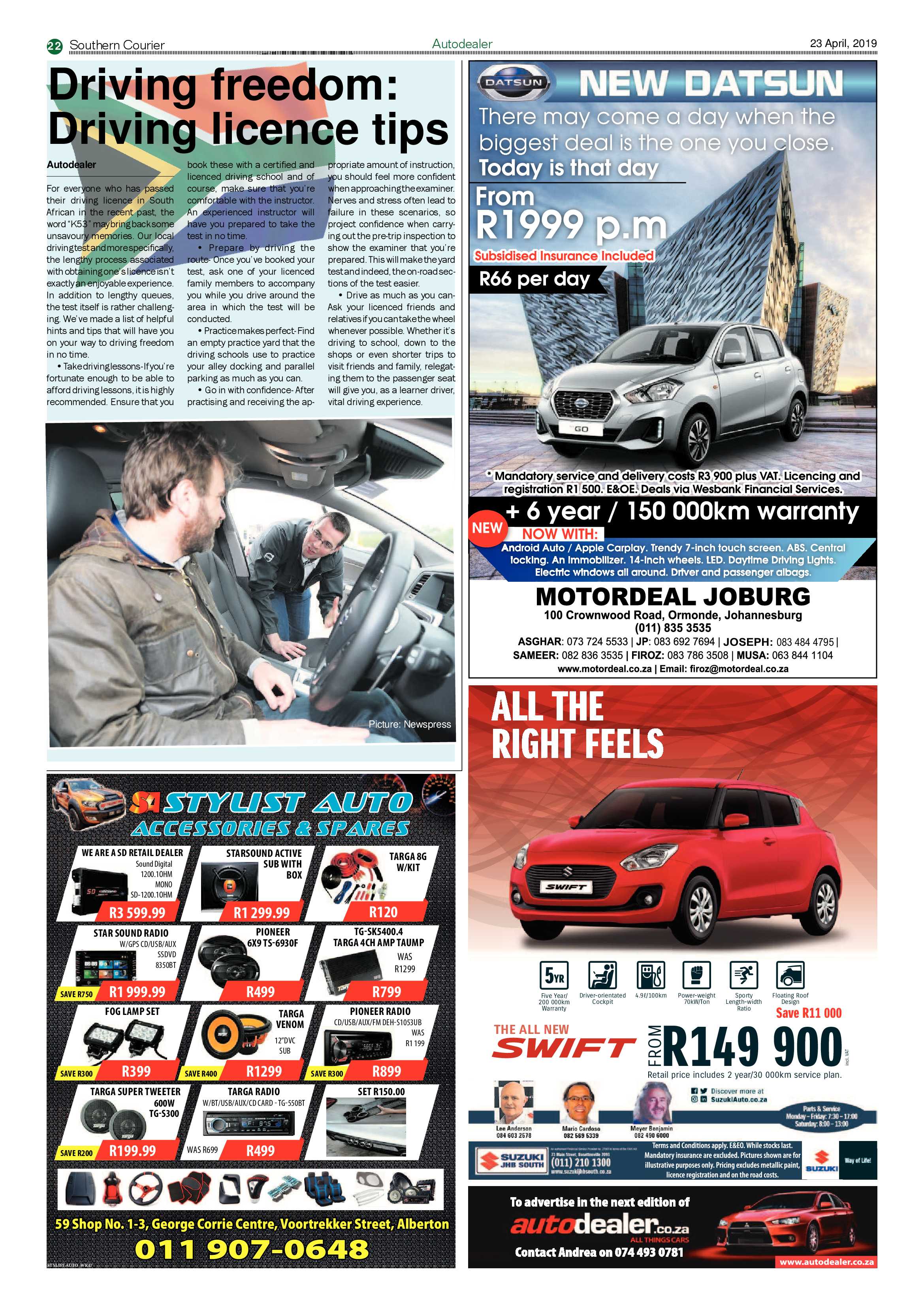 Southern Courier 23 April 2019 page 22
