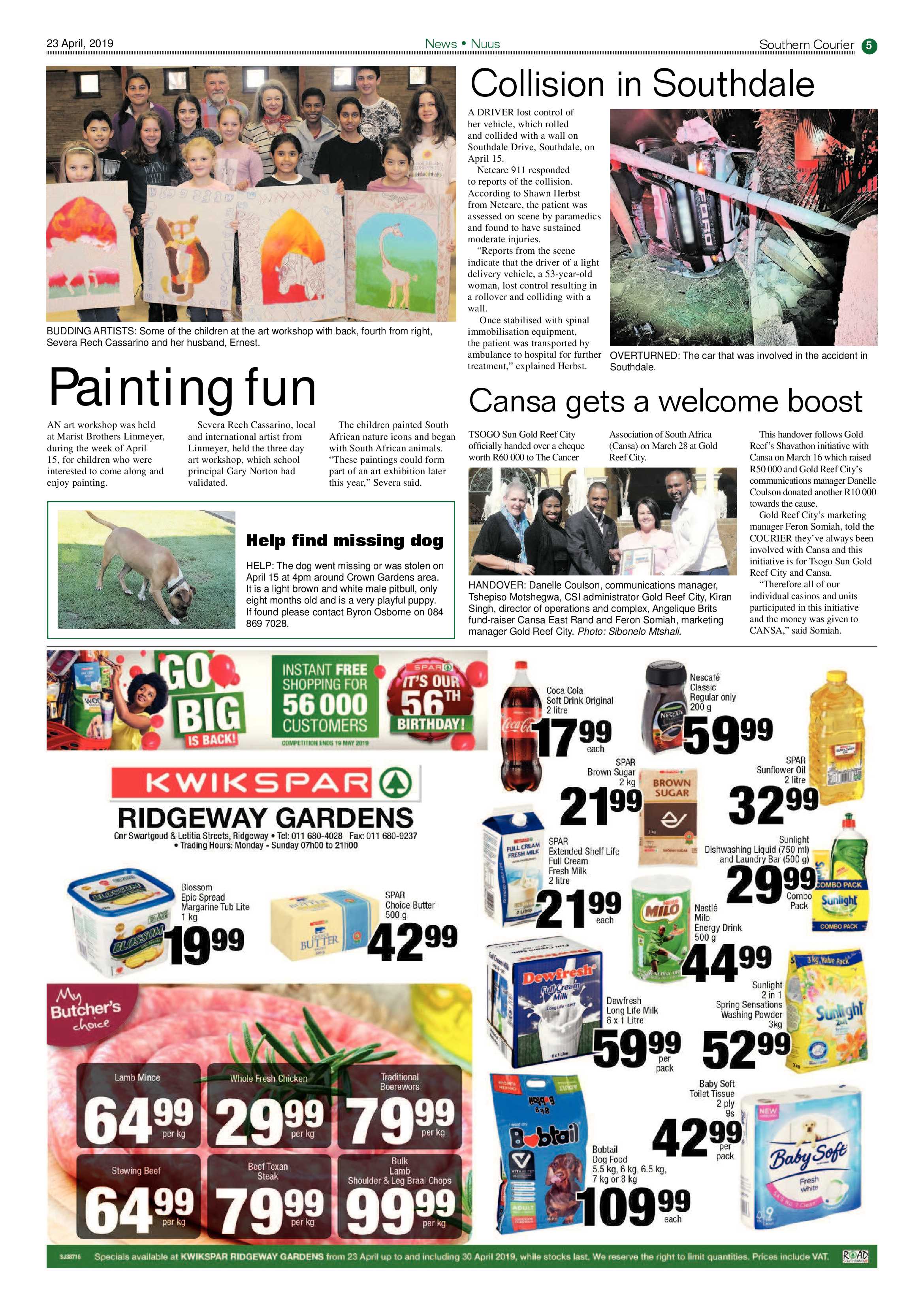Southern Courier 23 April 2019 page 5