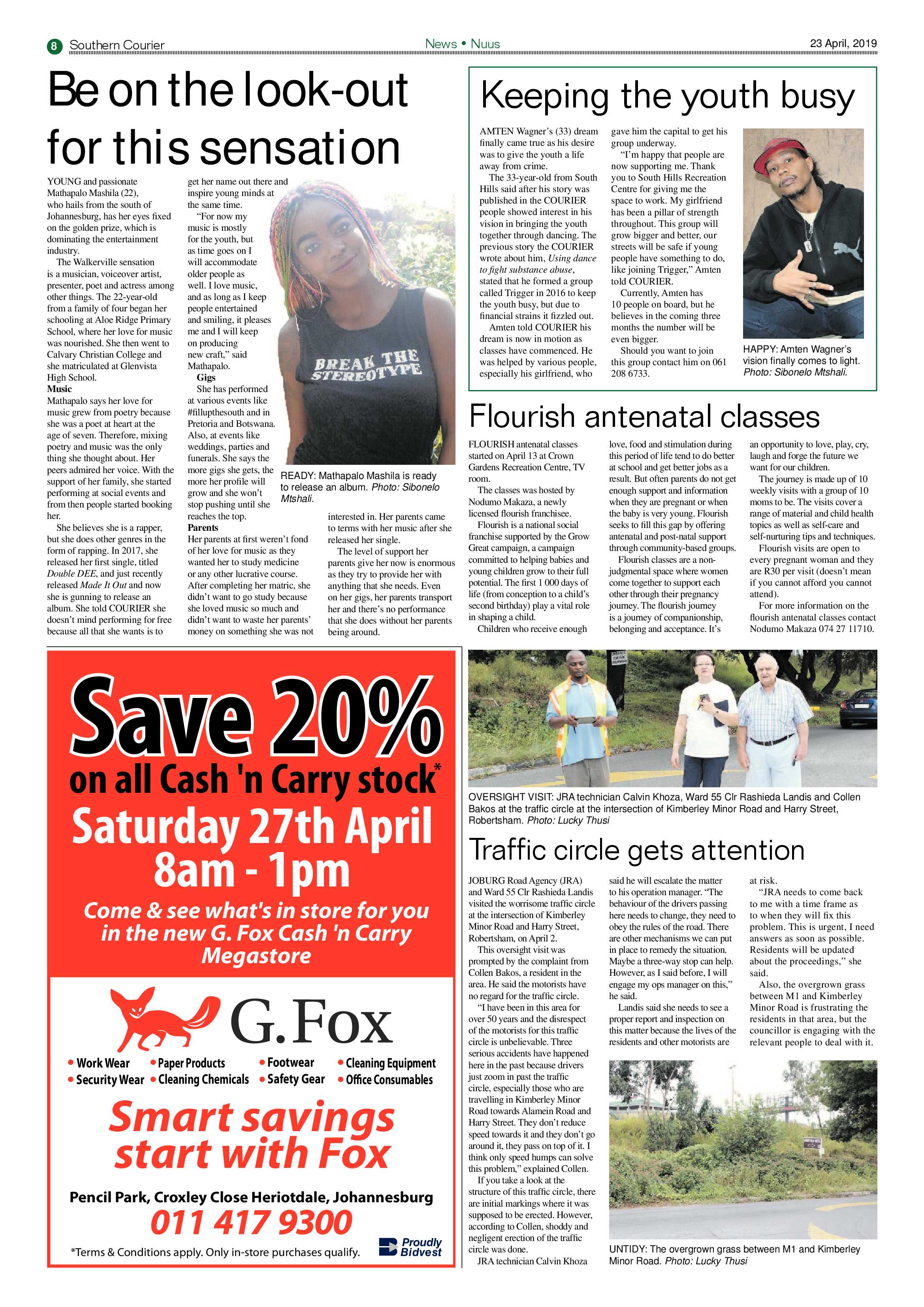 Southern Courier 23 April 2019 page 8