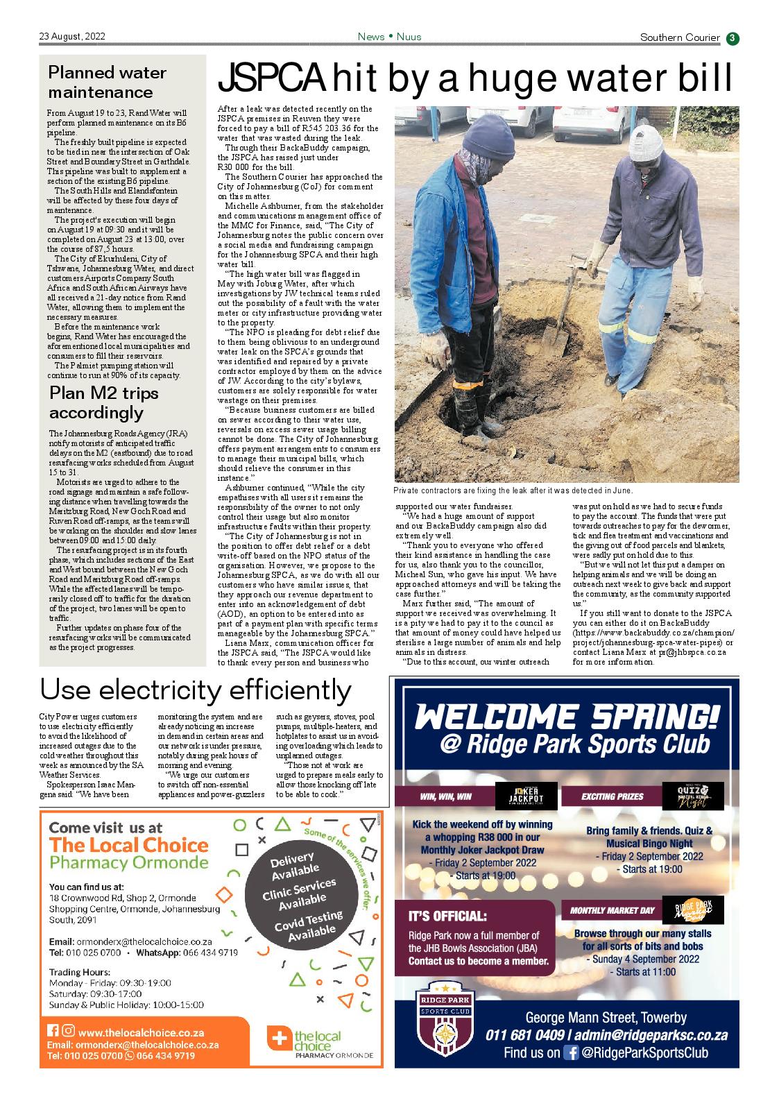 Southern Courier 23 Aug 2022 page 5