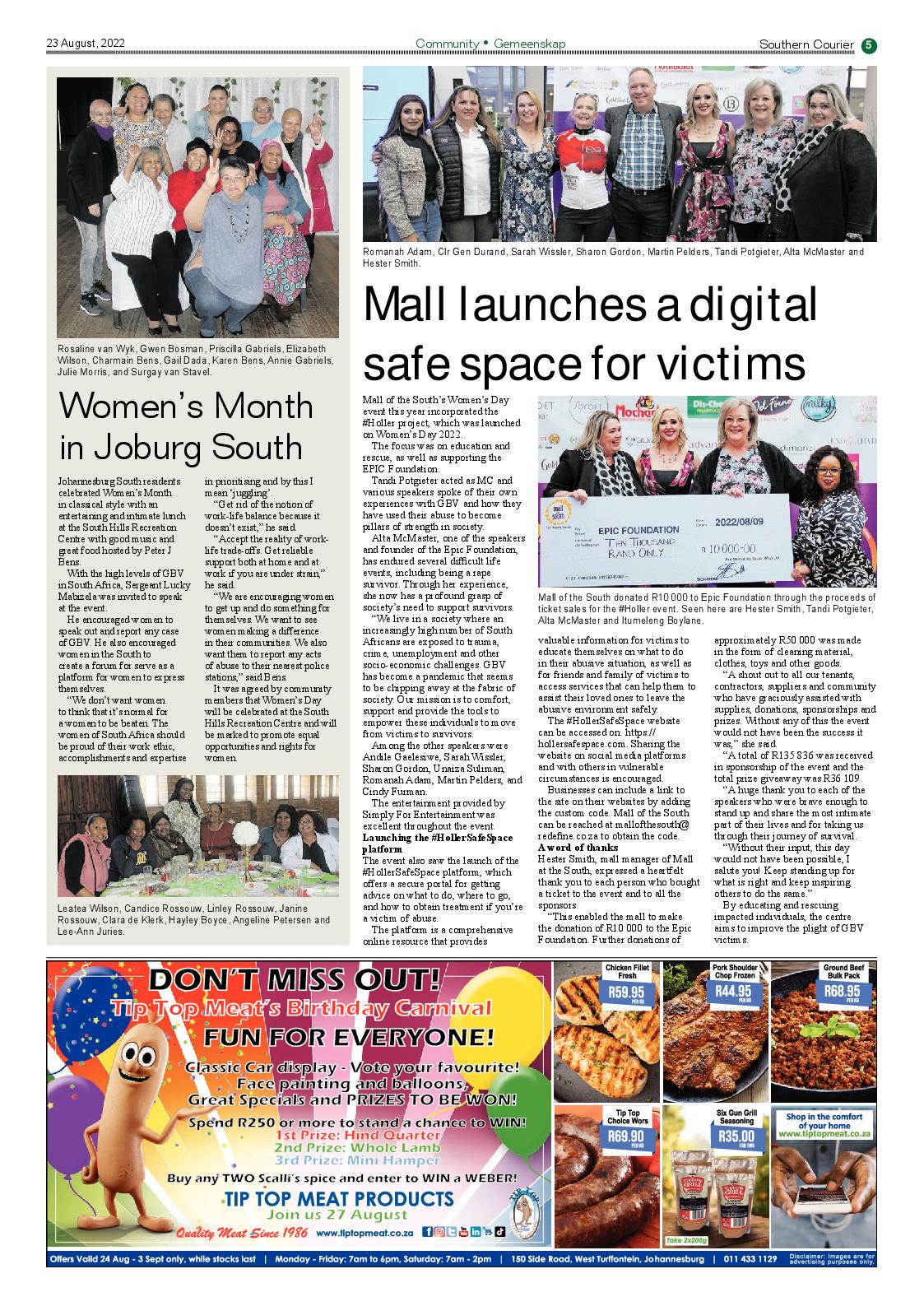 Southern Courier 23 Aug 2022 page 7